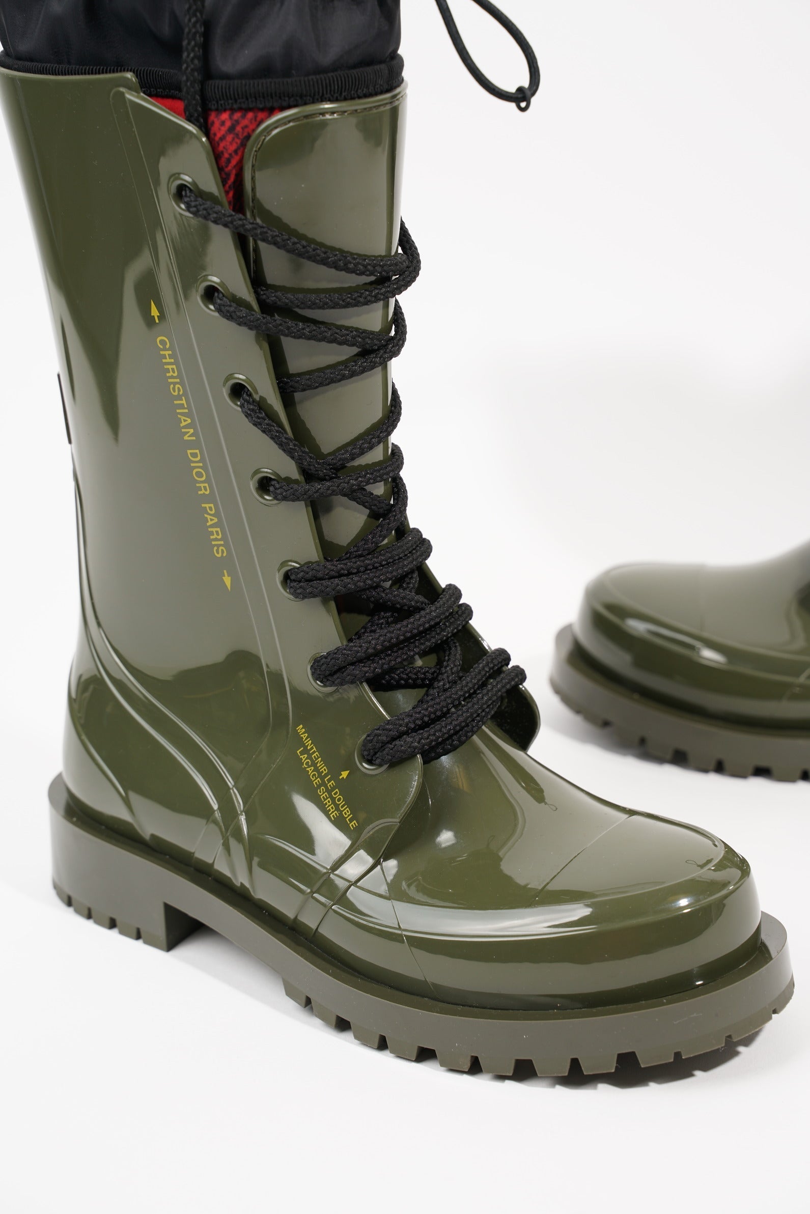 Dior Womens Diorcamp Boots Khaki EU 36 / UK 3