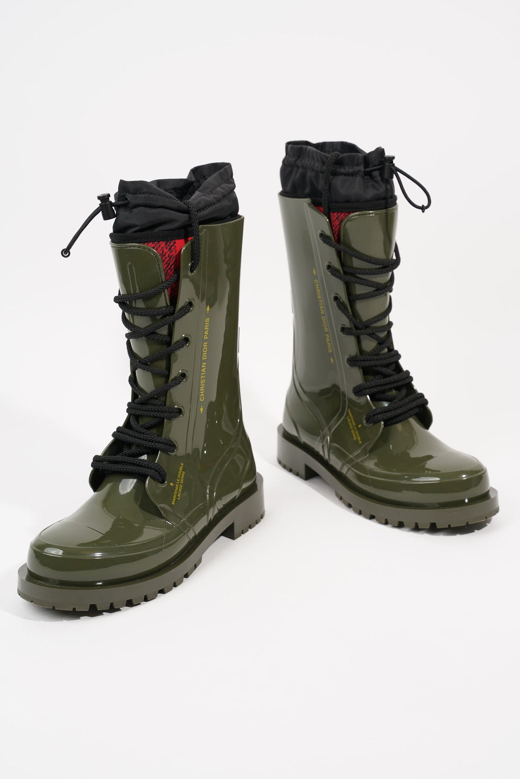 Dior Womens Diorcamp Boots Khaki EU 36 / UK 3