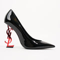 Saint Laurent Womens Opyum 110 Black Red EU 38 / UK 5