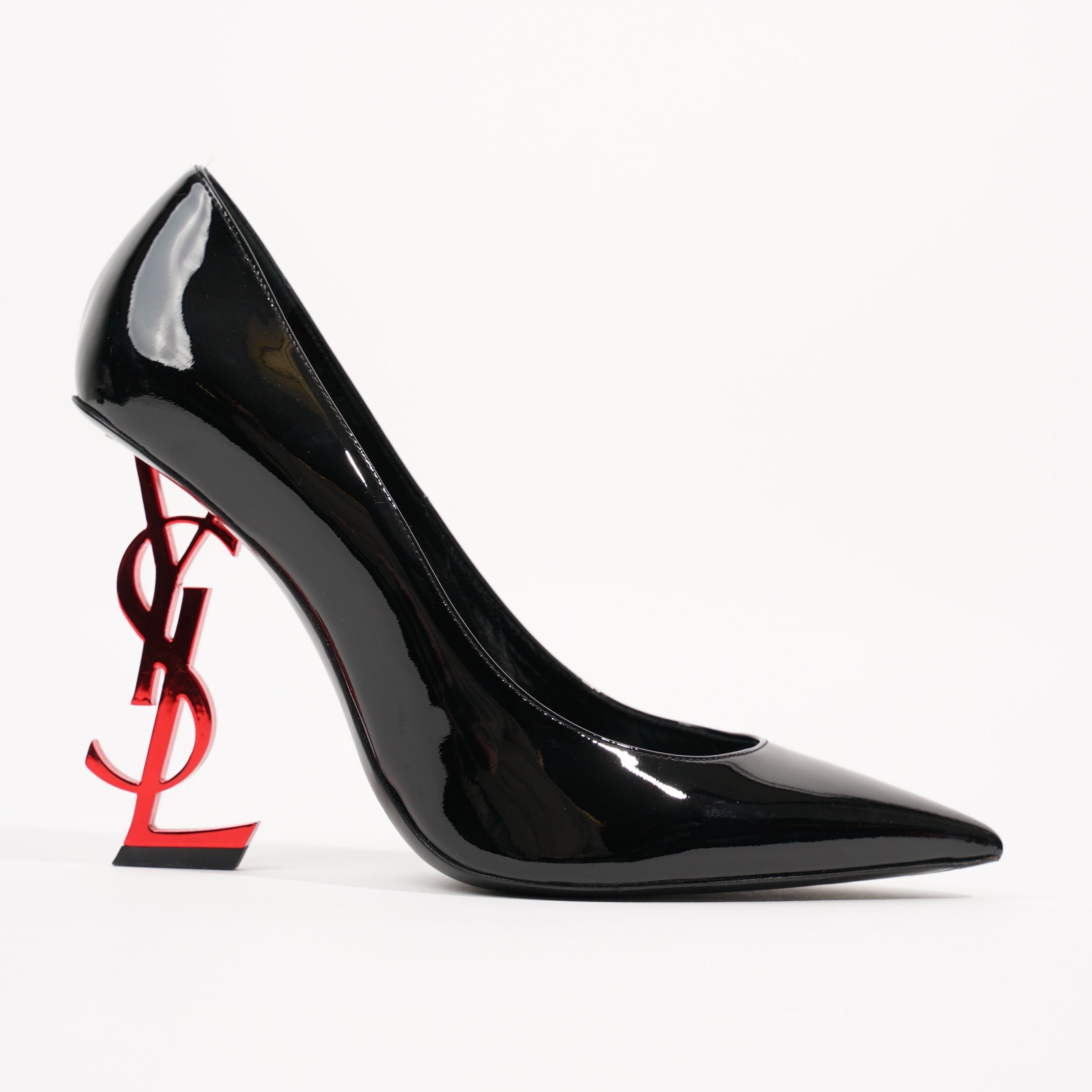 Saint Laurent Womens Opyum 110 Black Red EU 38 / UK 5