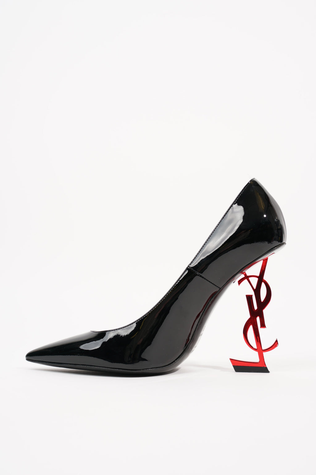 Saint Laurent Womens Opyum 110 Black Red EU 38 / UK 5