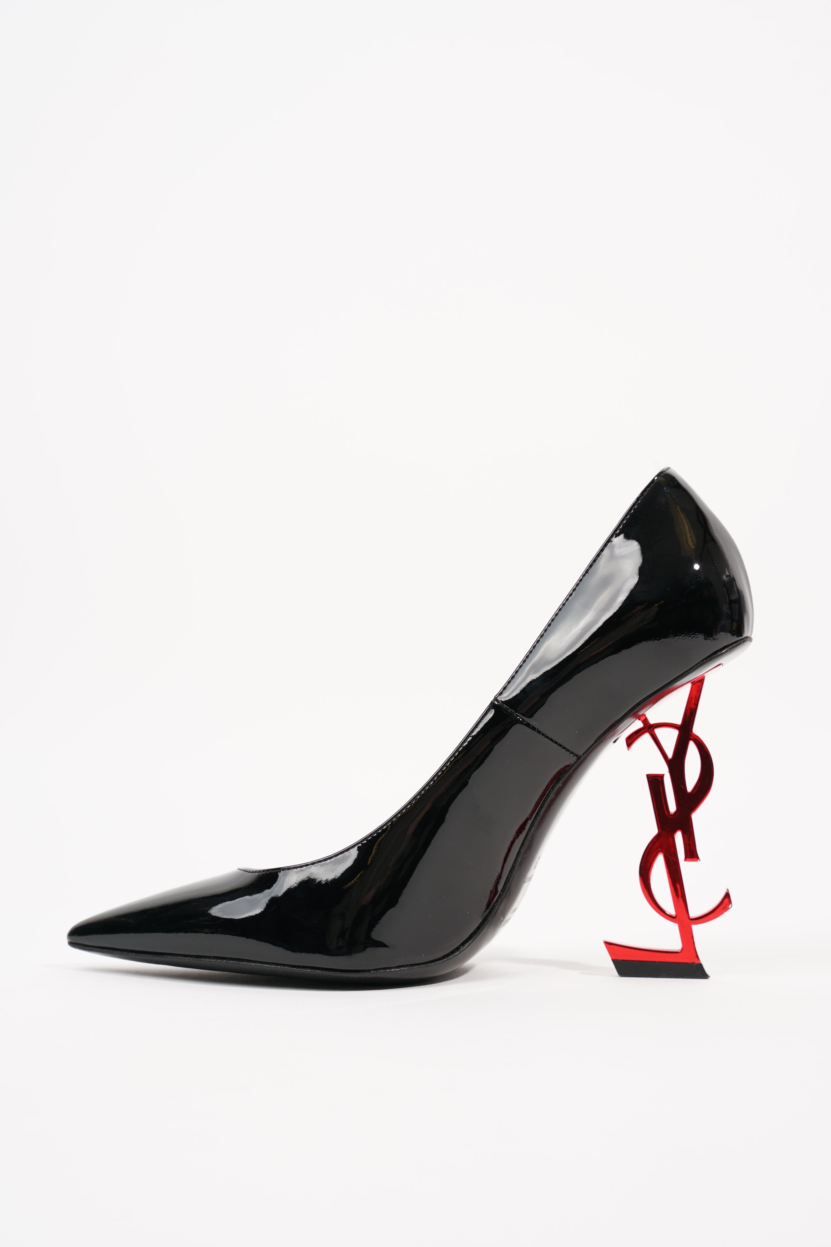 Saint Laurent Womens Opyum 110 Black Red EU 38 / UK 5