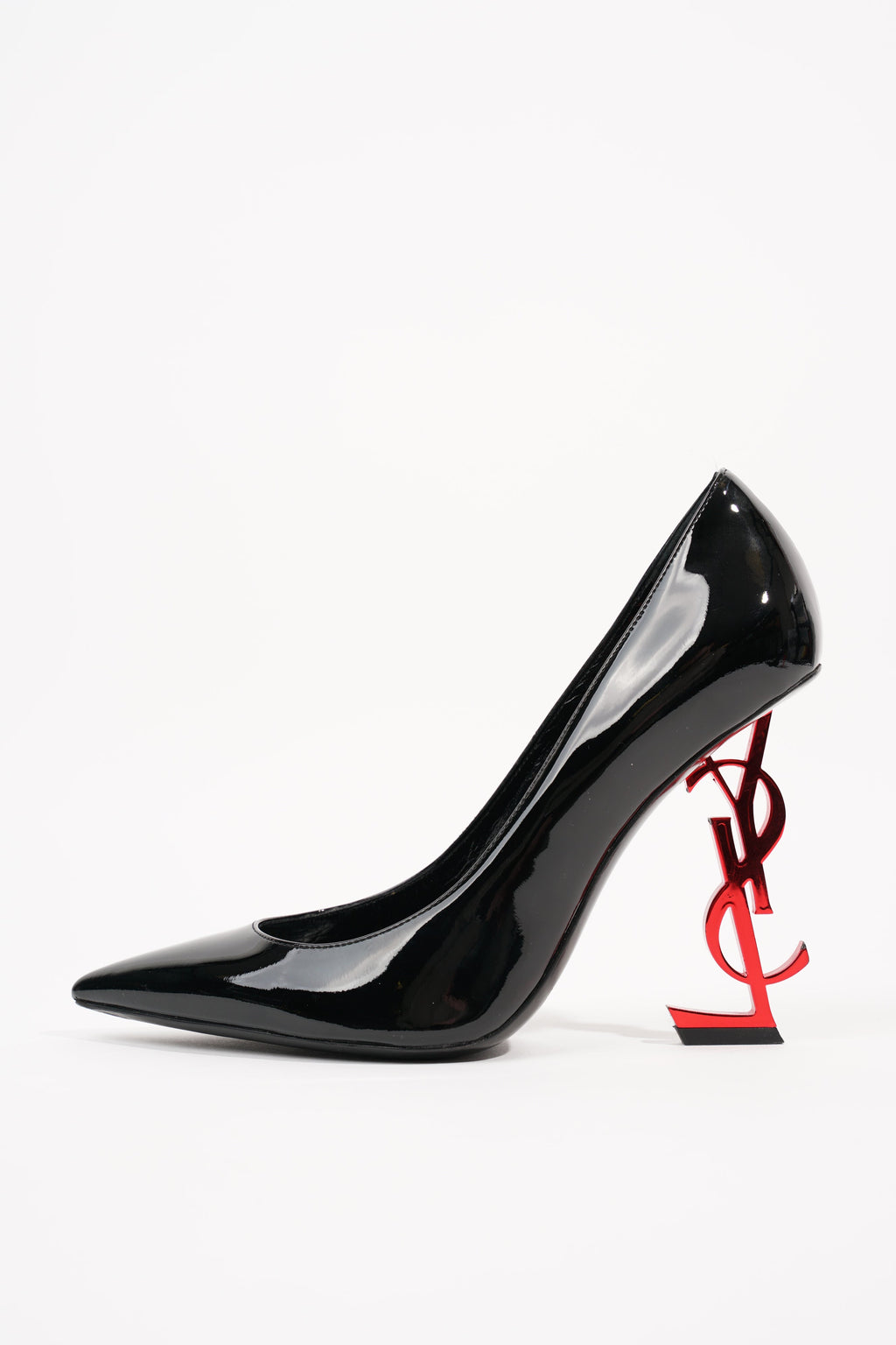 Saint Laurent Womens Opyum 110 Black Red EU 38 / UK 5