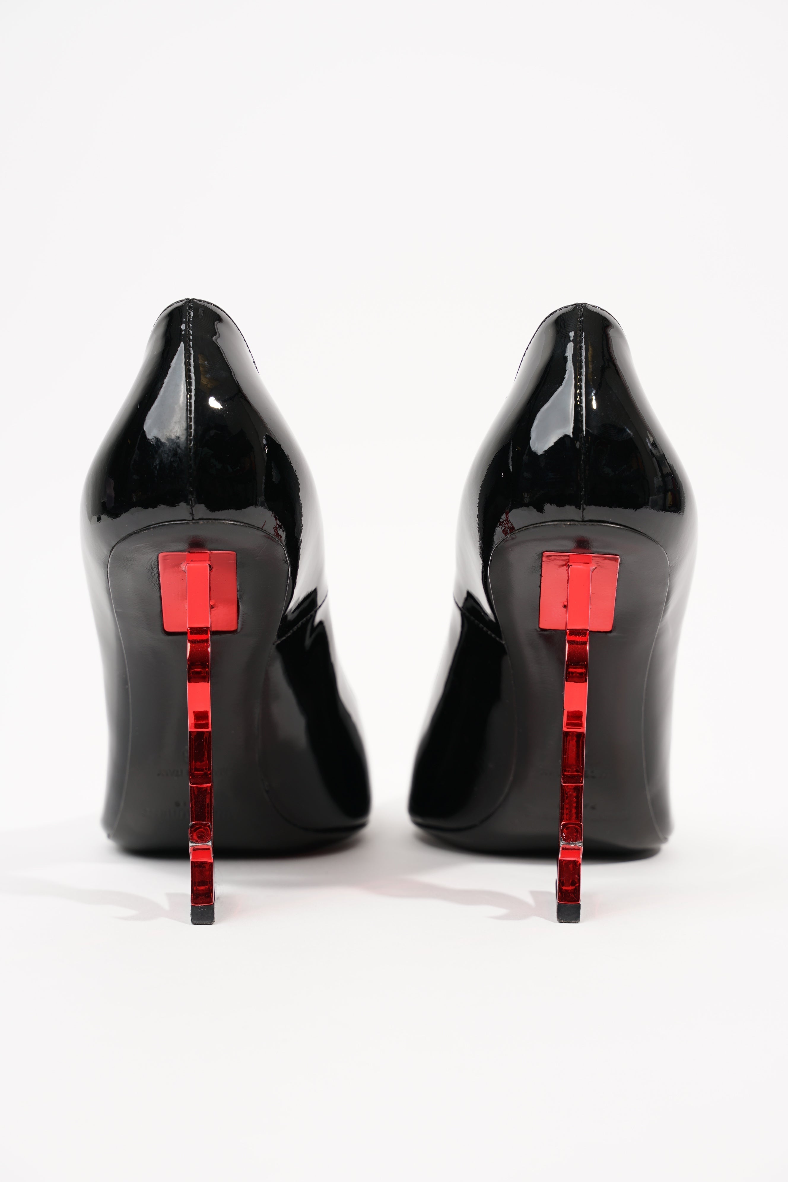 Saint Laurent Womens Opyum 110 Black Red EU 38 / UK 5