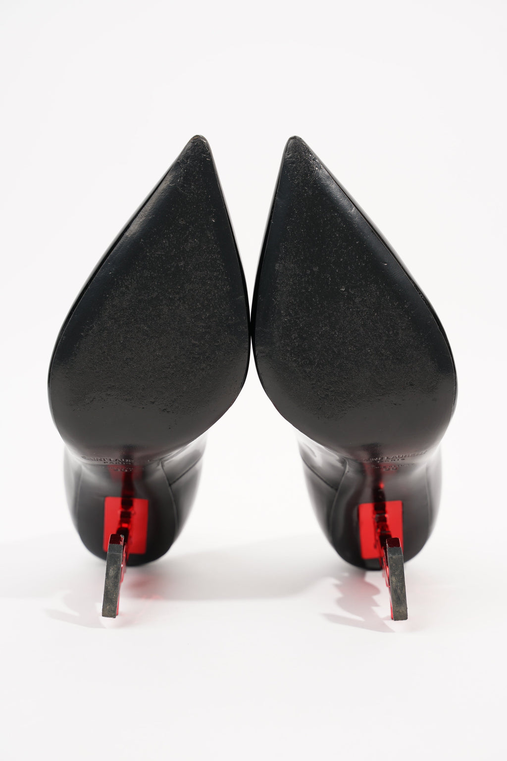 Saint Laurent Womens Opyum 110 Black Red EU 38 / UK 5