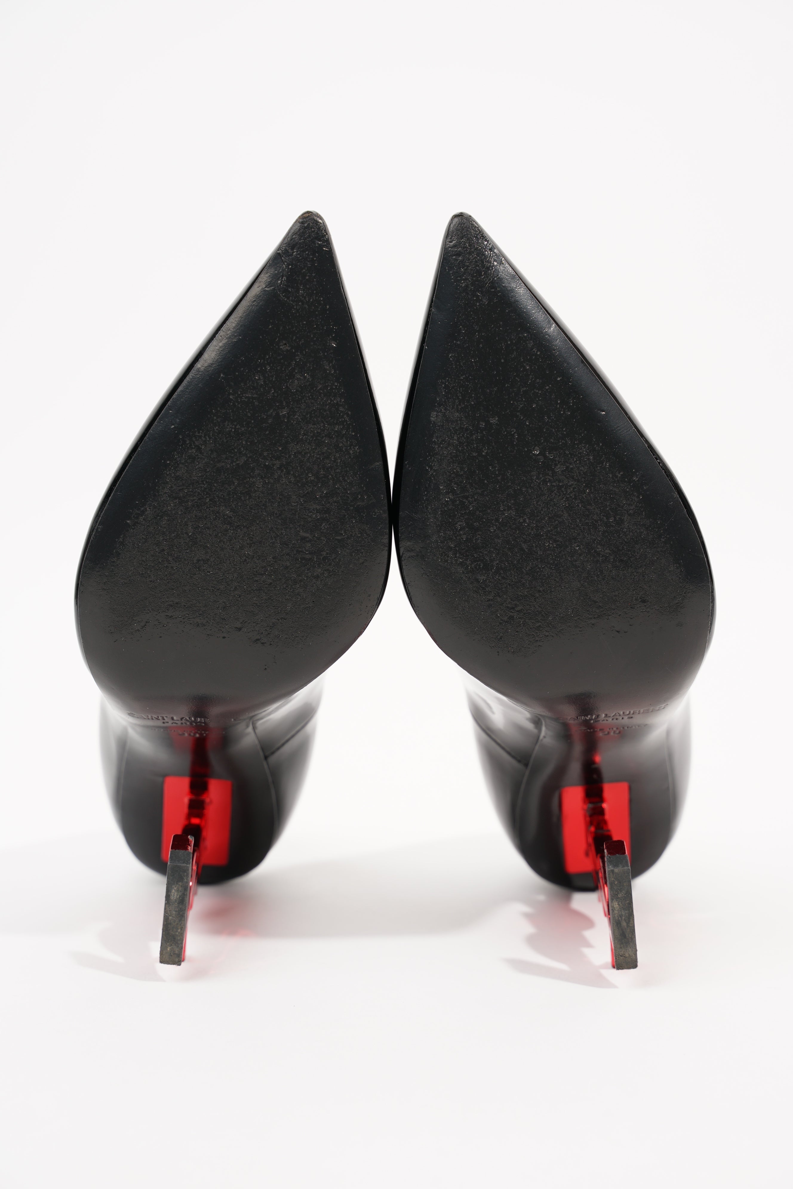 Saint Laurent Womens Opyum 110 Black Red EU 38 / UK 5