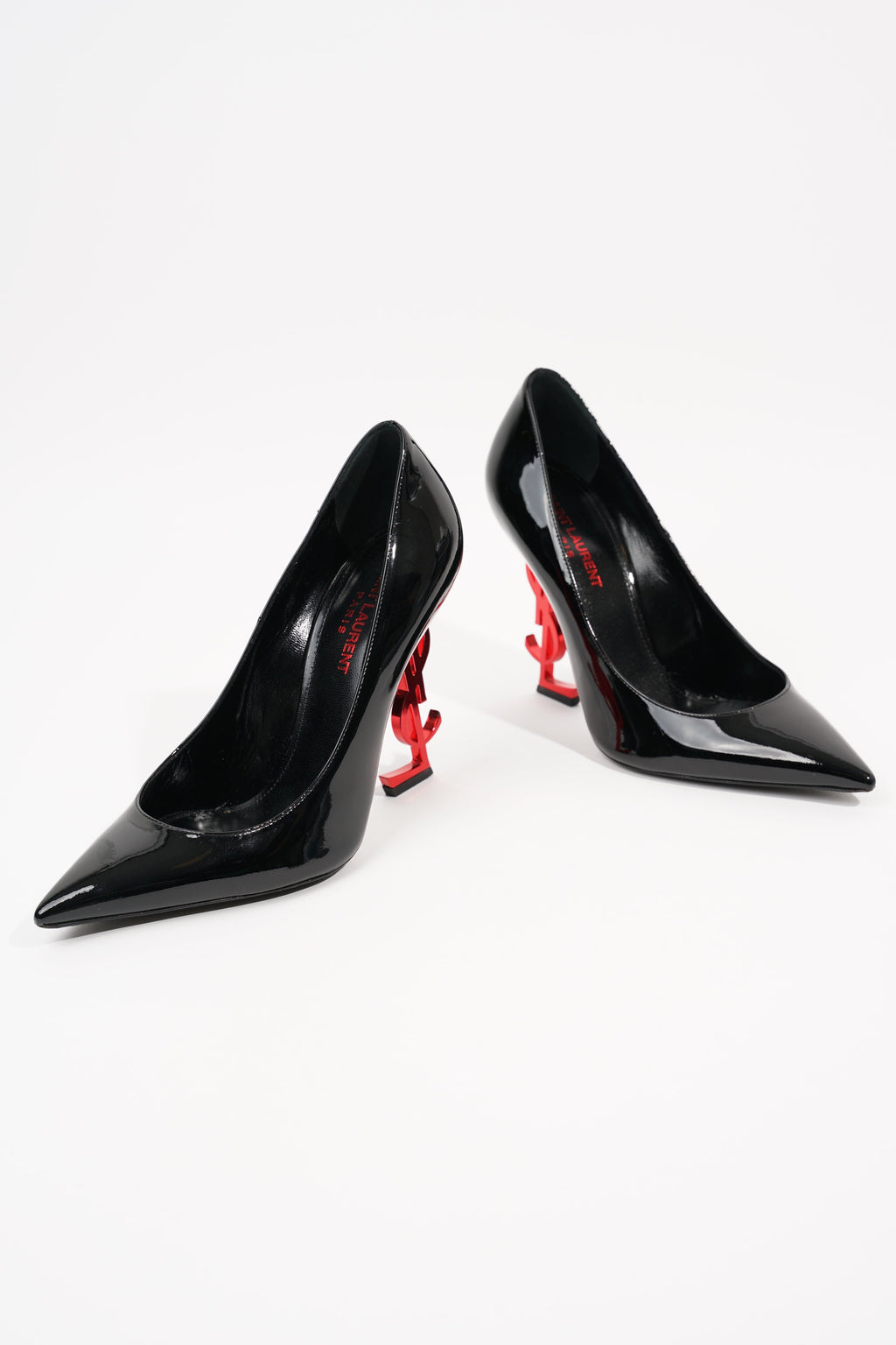 Saint Laurent Womens Opyum 110 Black Red EU 38 / UK 5