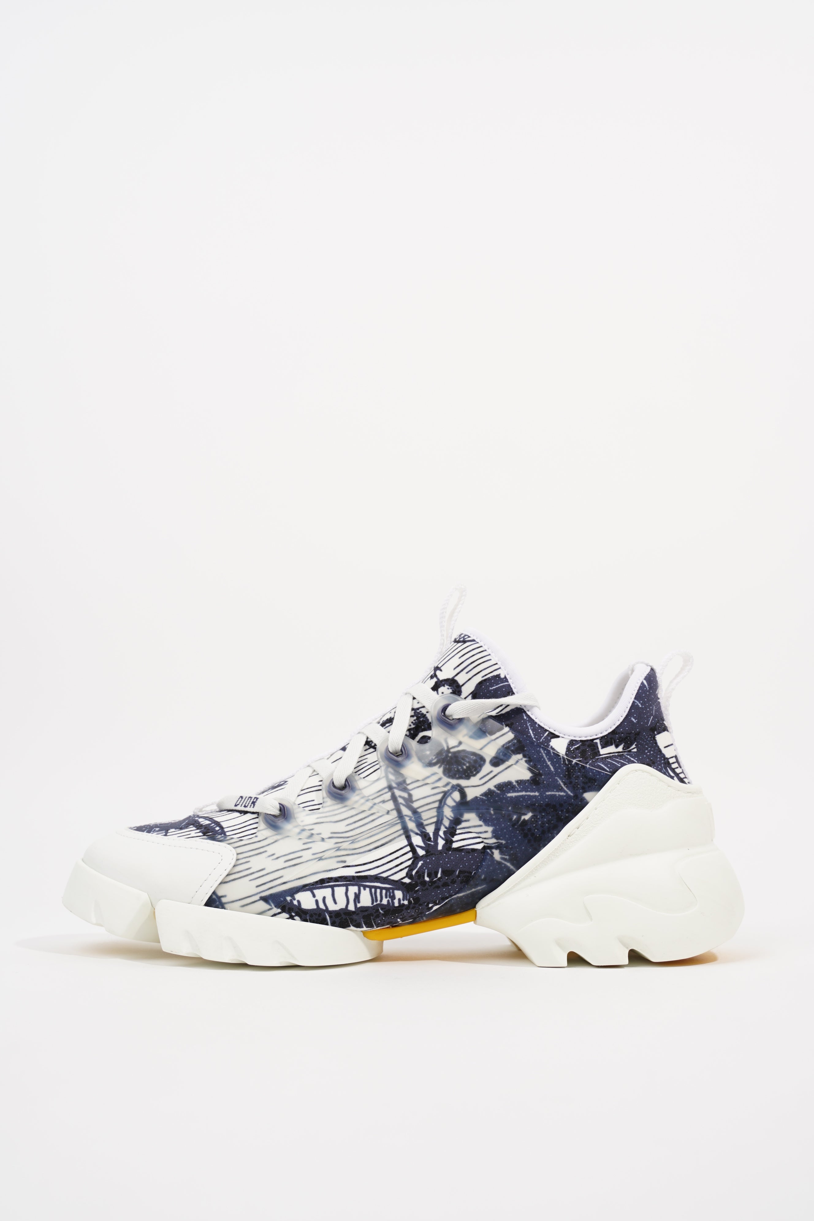 Christian Dior Womens D Connect White Blue EU 39.5 / UK 6.5