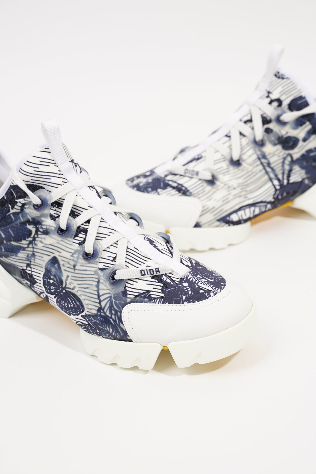 Christian Dior Womens D Connect White Blue EU 39.5 / UK 6.5