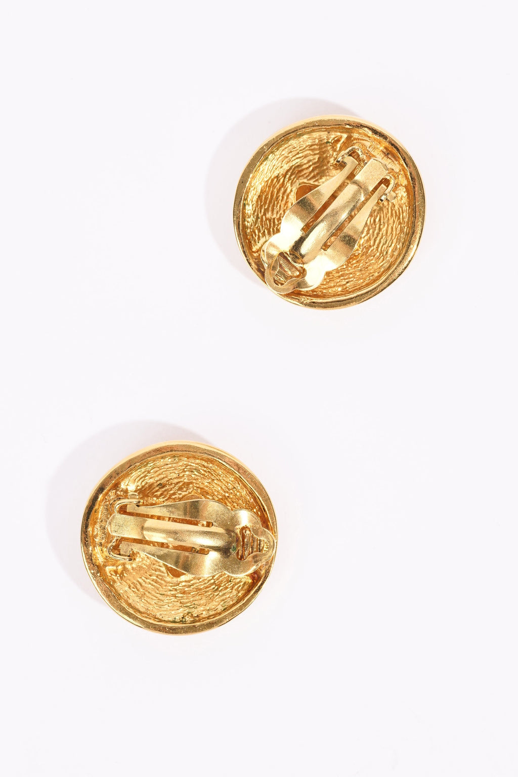 Chanel Womens Vintage Gripoux Earrings Gold