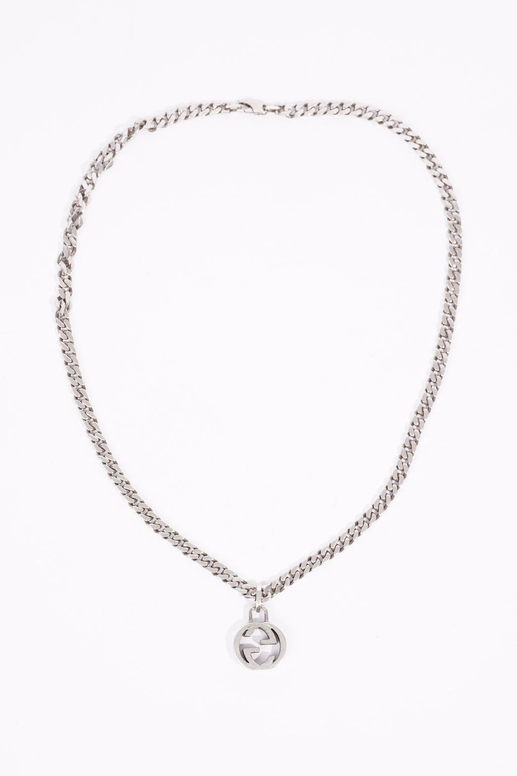 Gucci Mens Interlocking G Chain Silver
