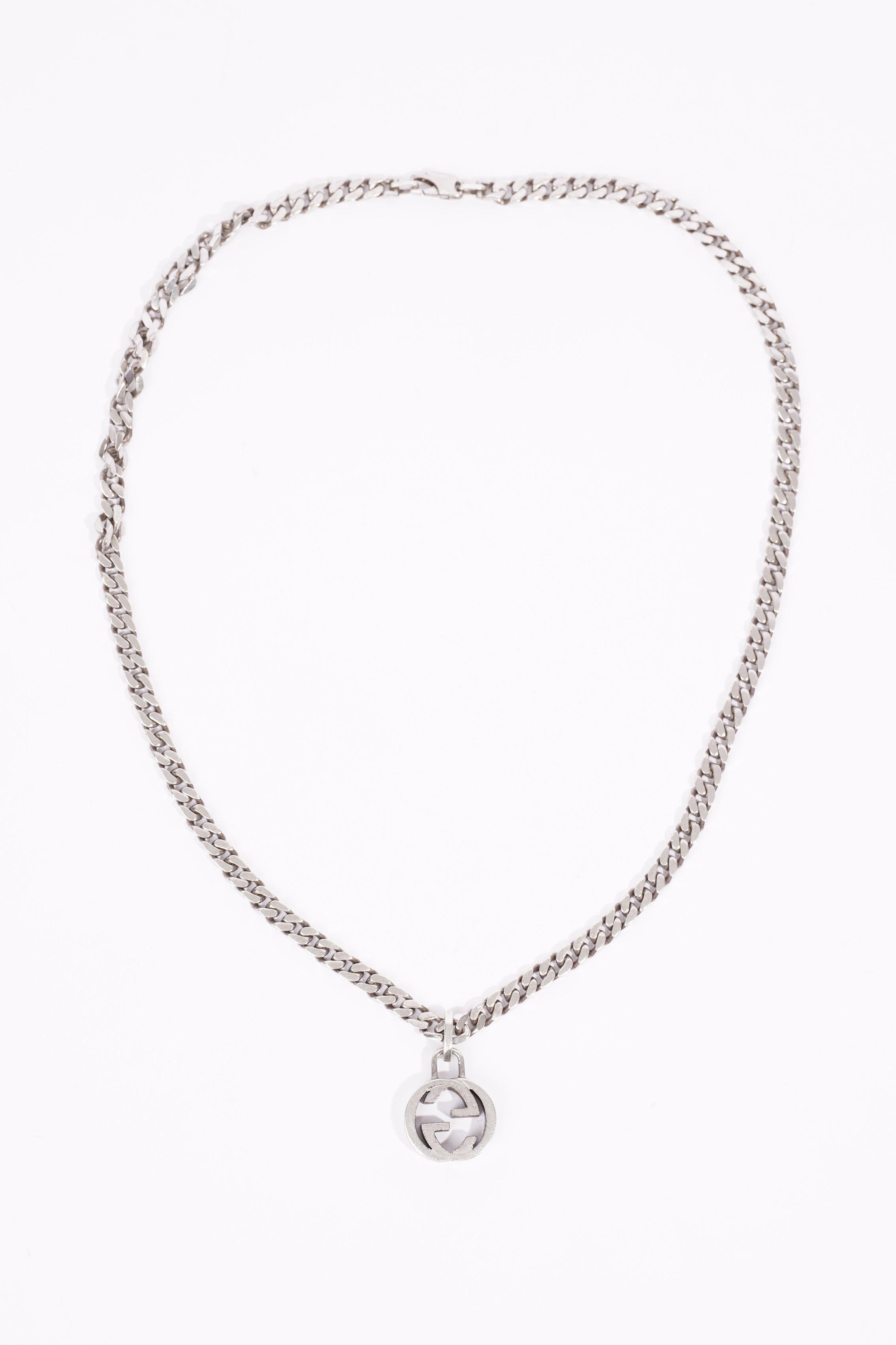 Gucci Mens Interlocking G Chain Silver