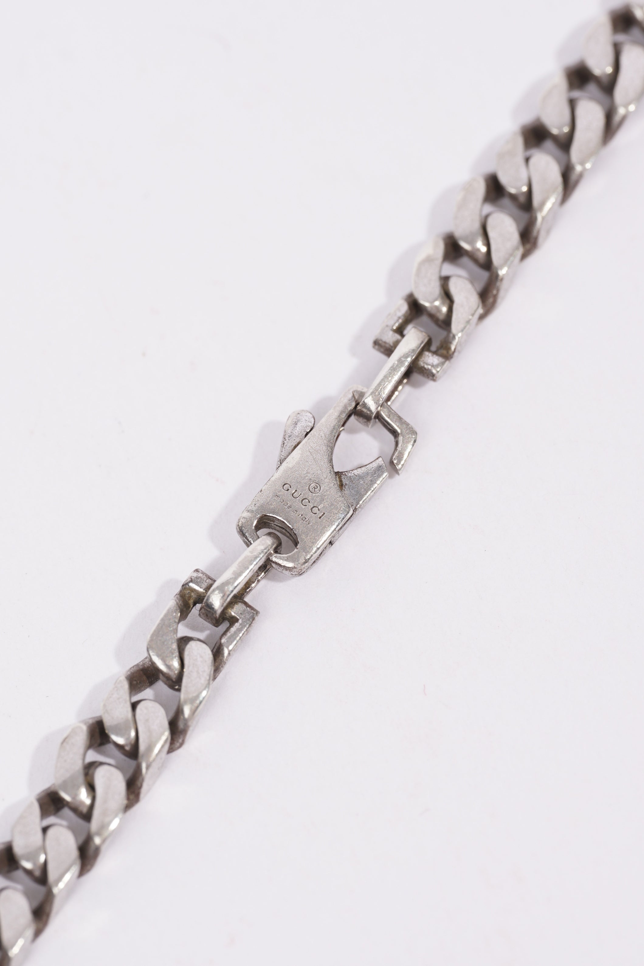Gucci Mens Interlocking G Chain Silver