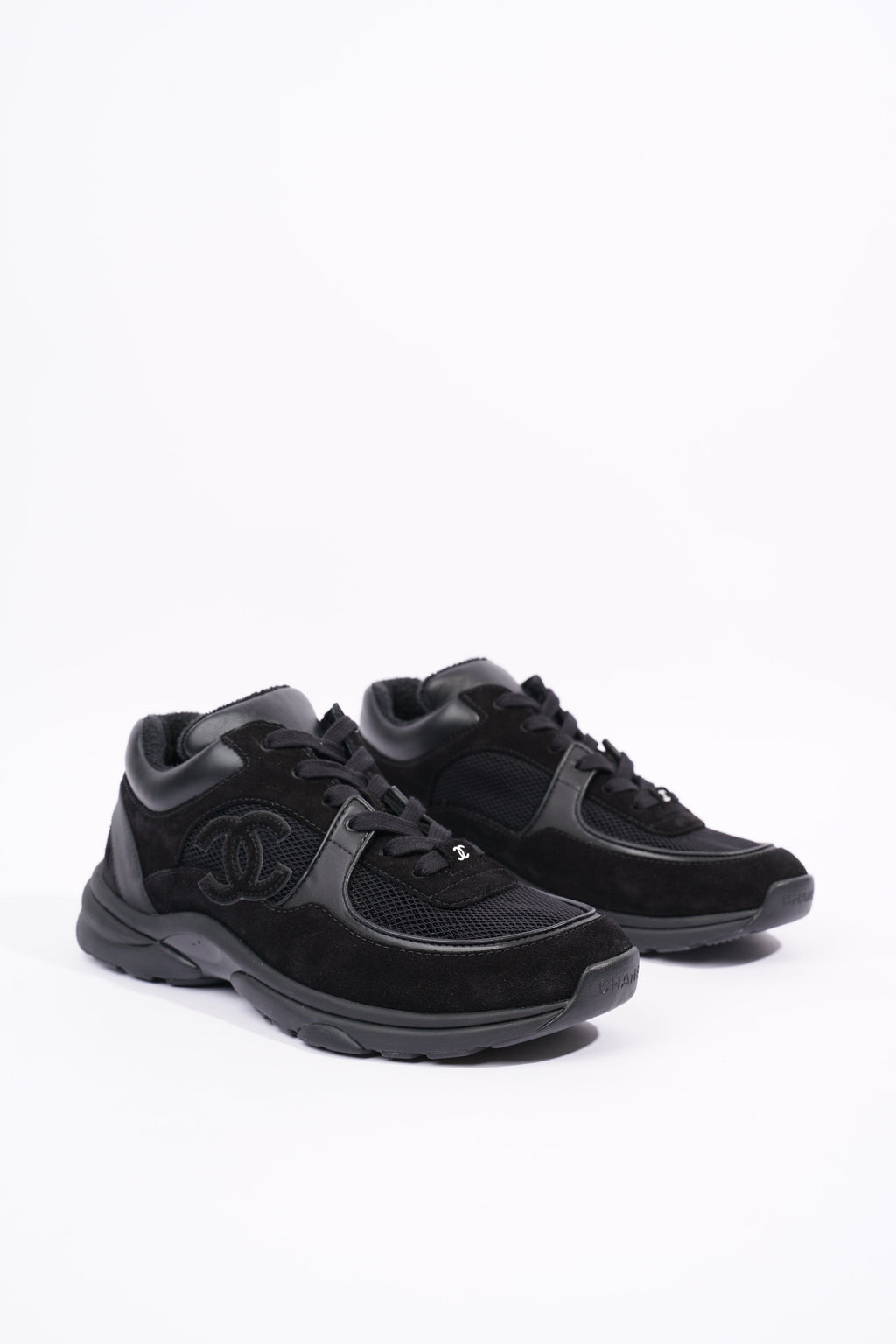 Chanel Womens CC Logo Black EU 39.5 / UK 6.5