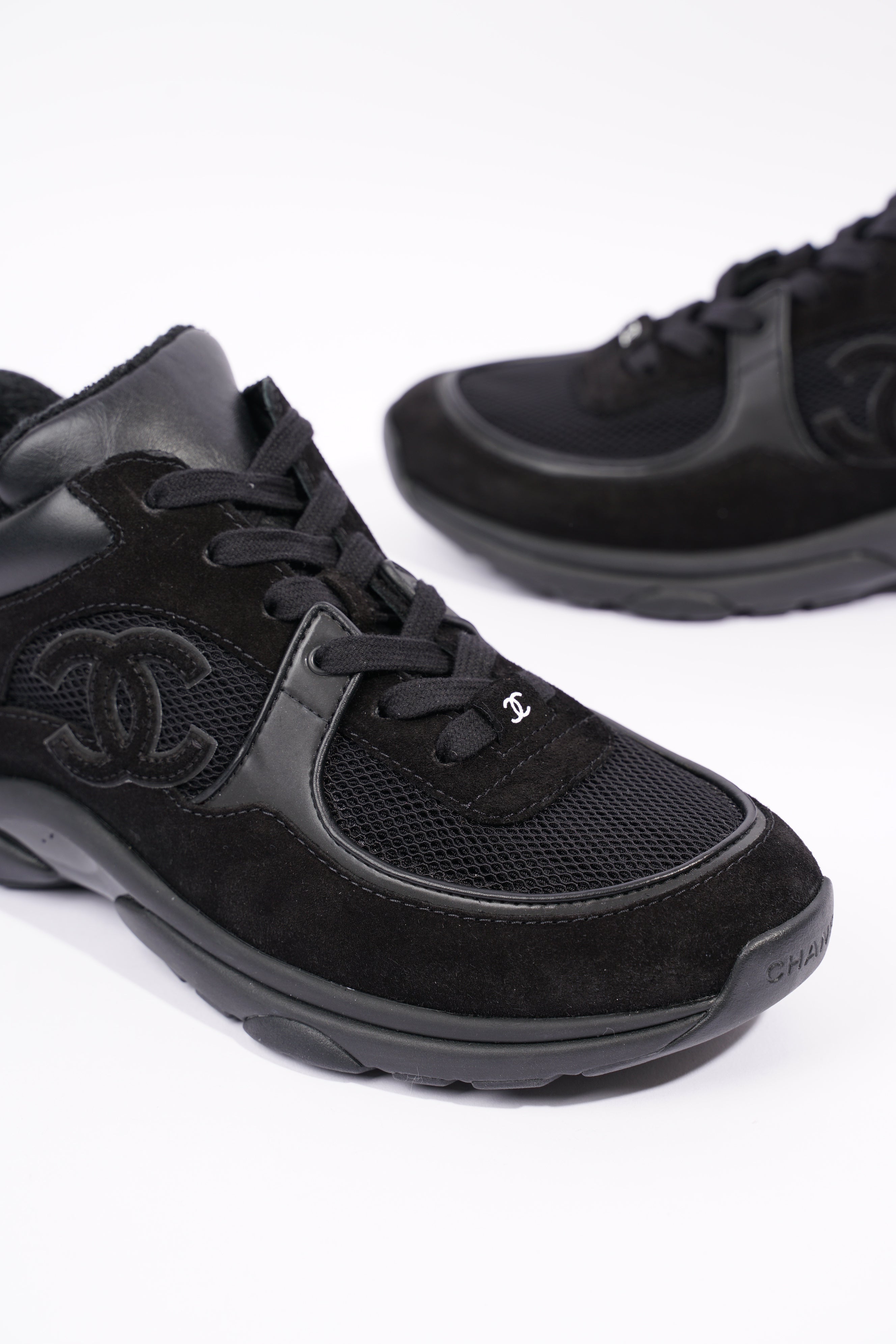 Chanel Womens CC Logo Black EU 39.5 / UK 6.5