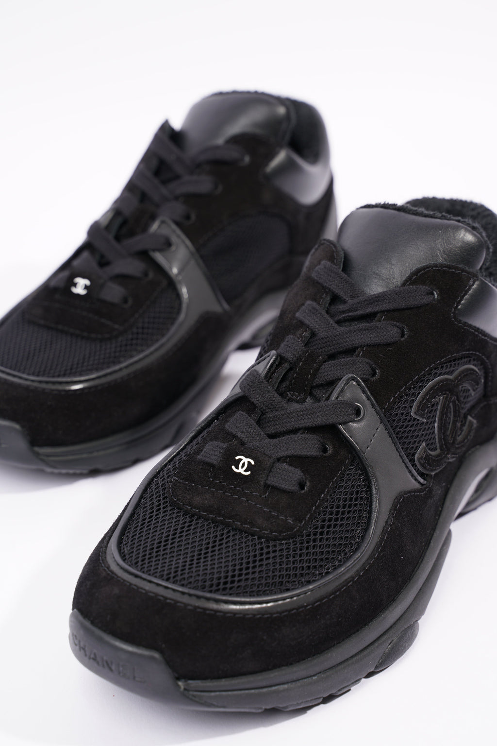 Chanel Womens CC Logo Black EU 39.5 / UK 6.5