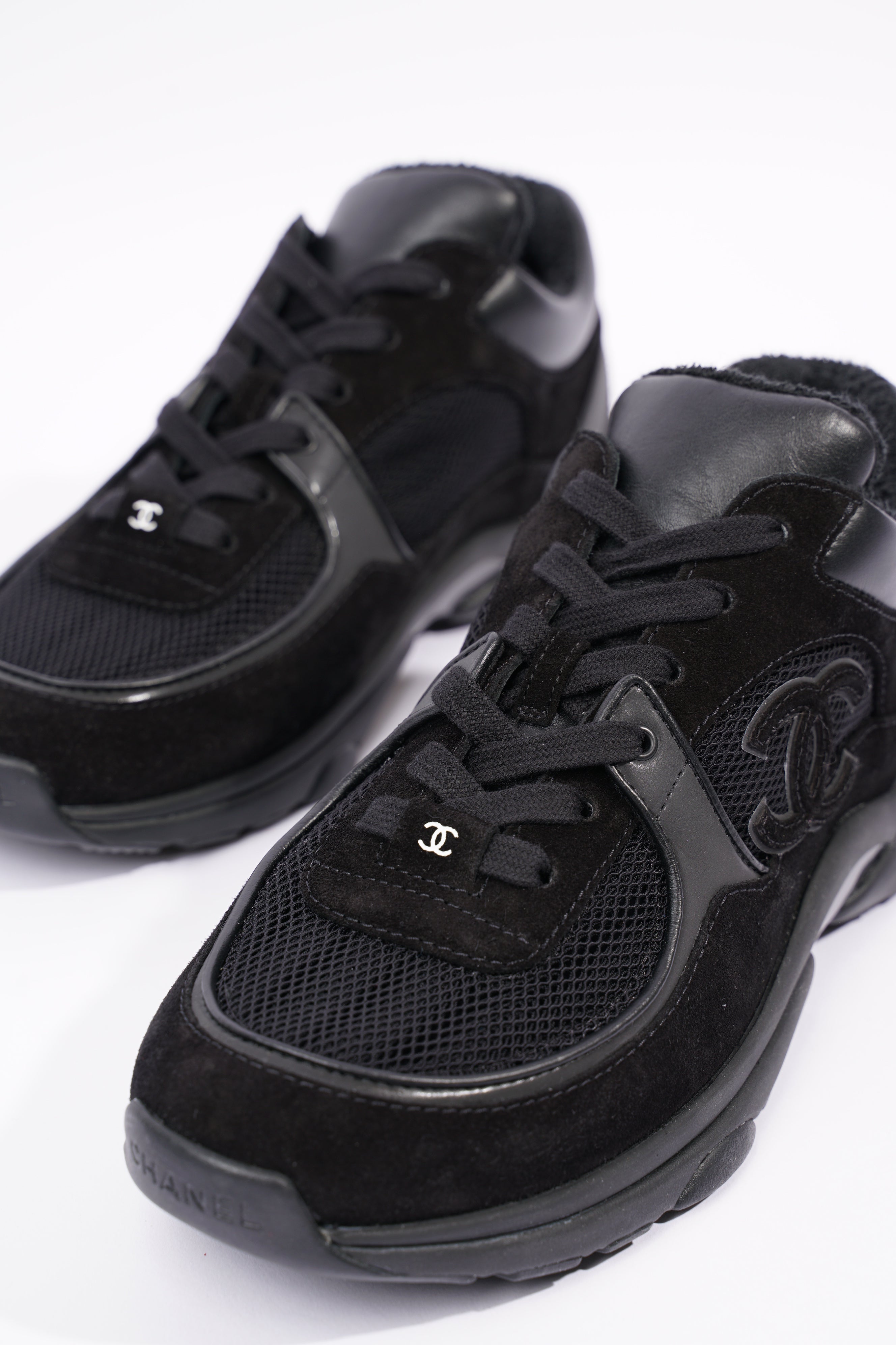 Chanel Womens CC Logo Black EU 39.5 / UK 6.5