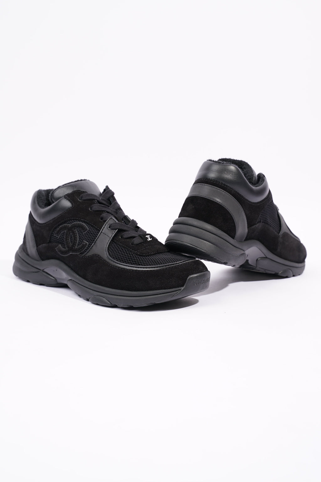 Chanel Womens CC Logo Black EU 39.5 / UK 6.5