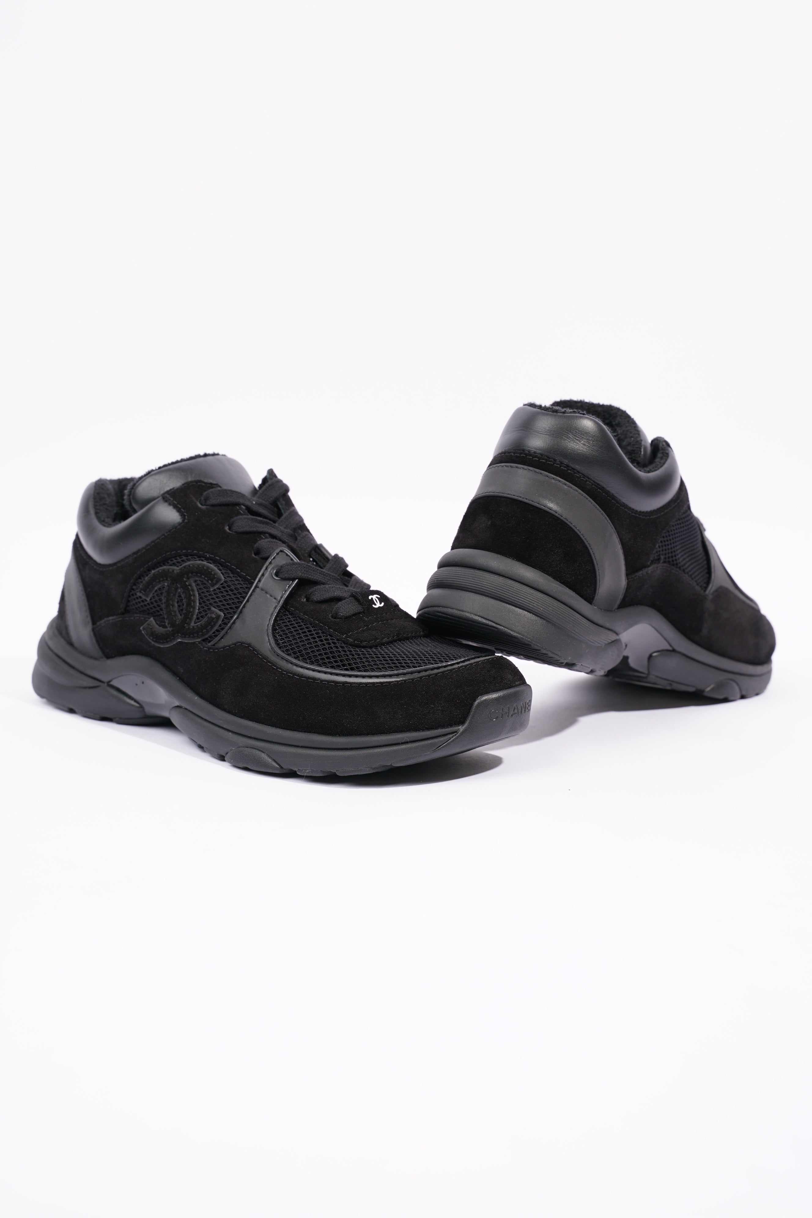 Chanel Womens CC Logo Black EU 39.5 / UK 6.5