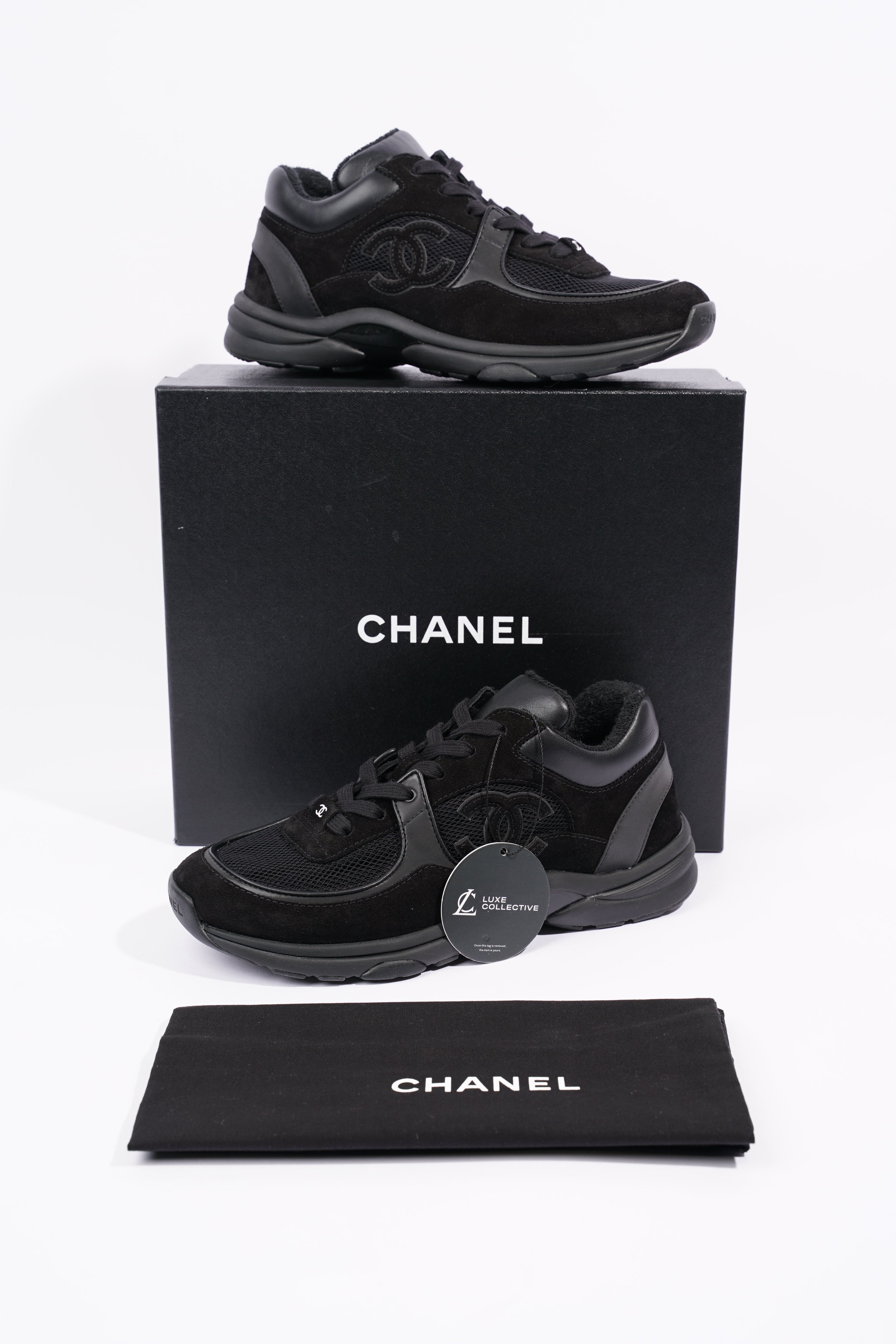 Chanel Womens CC Logo Black EU 39.5 / UK 6.5