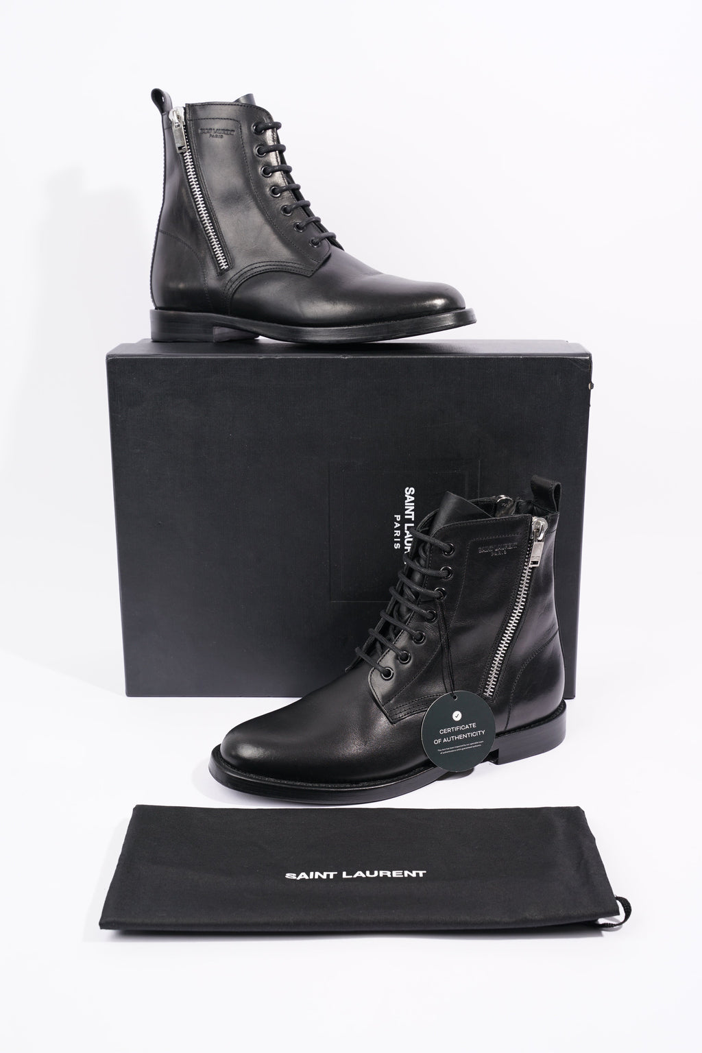 Saint Laurent Womens Rangers Boot Black EU 40 / UK 7