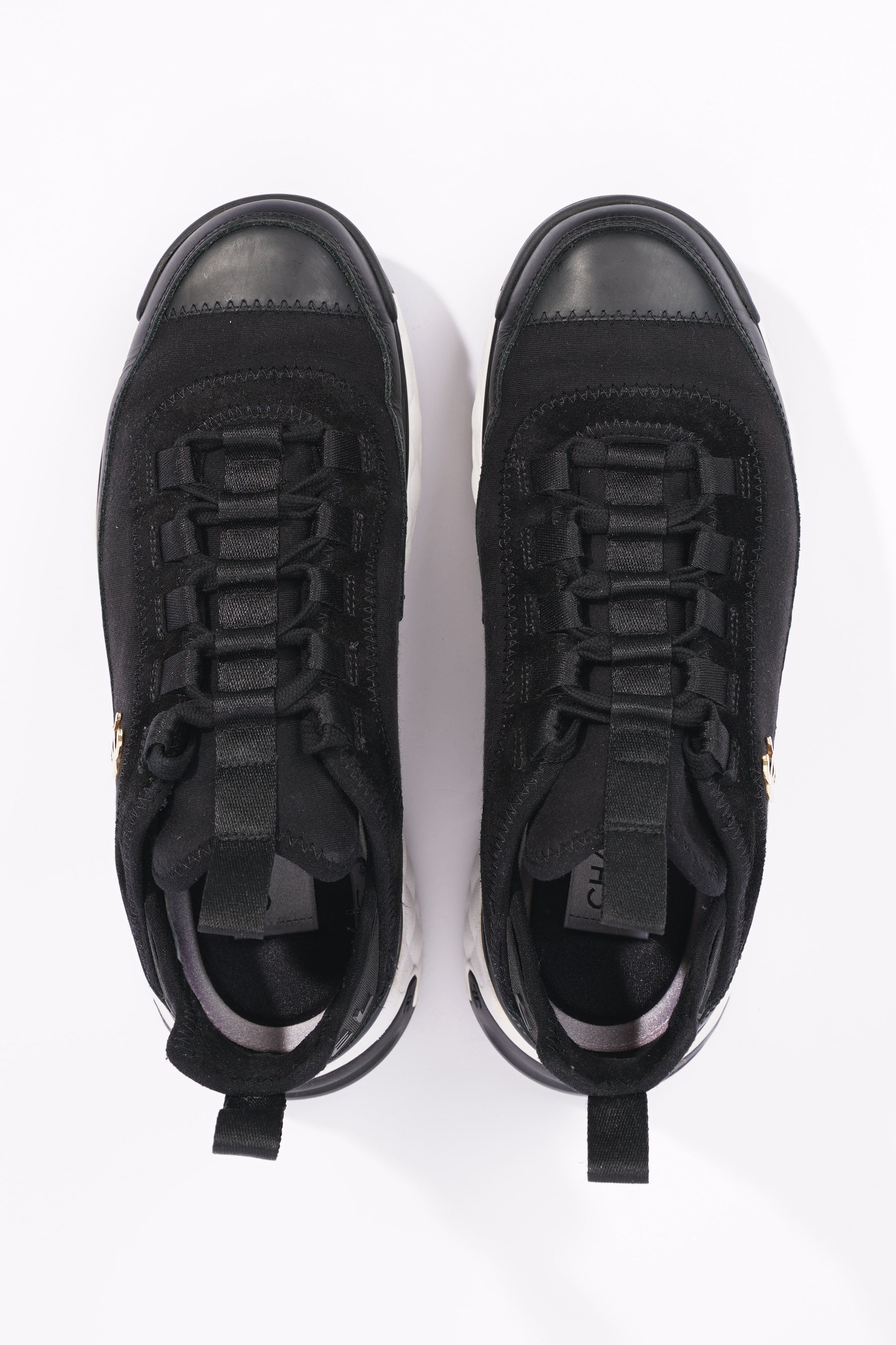 Chanel Womens CC Logo Black / White EU 37 / UK 4