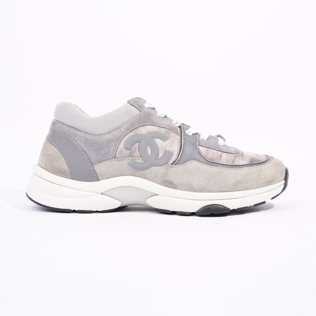Chanel Mens CC Logo Runner Grey EU 41 / UK 7