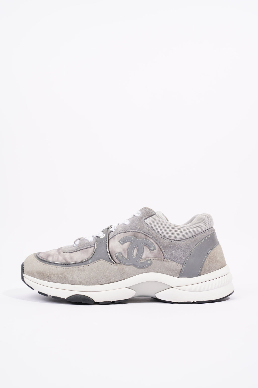 Chanel Mens CC Logo Runner Grey EU 41 / UK 7