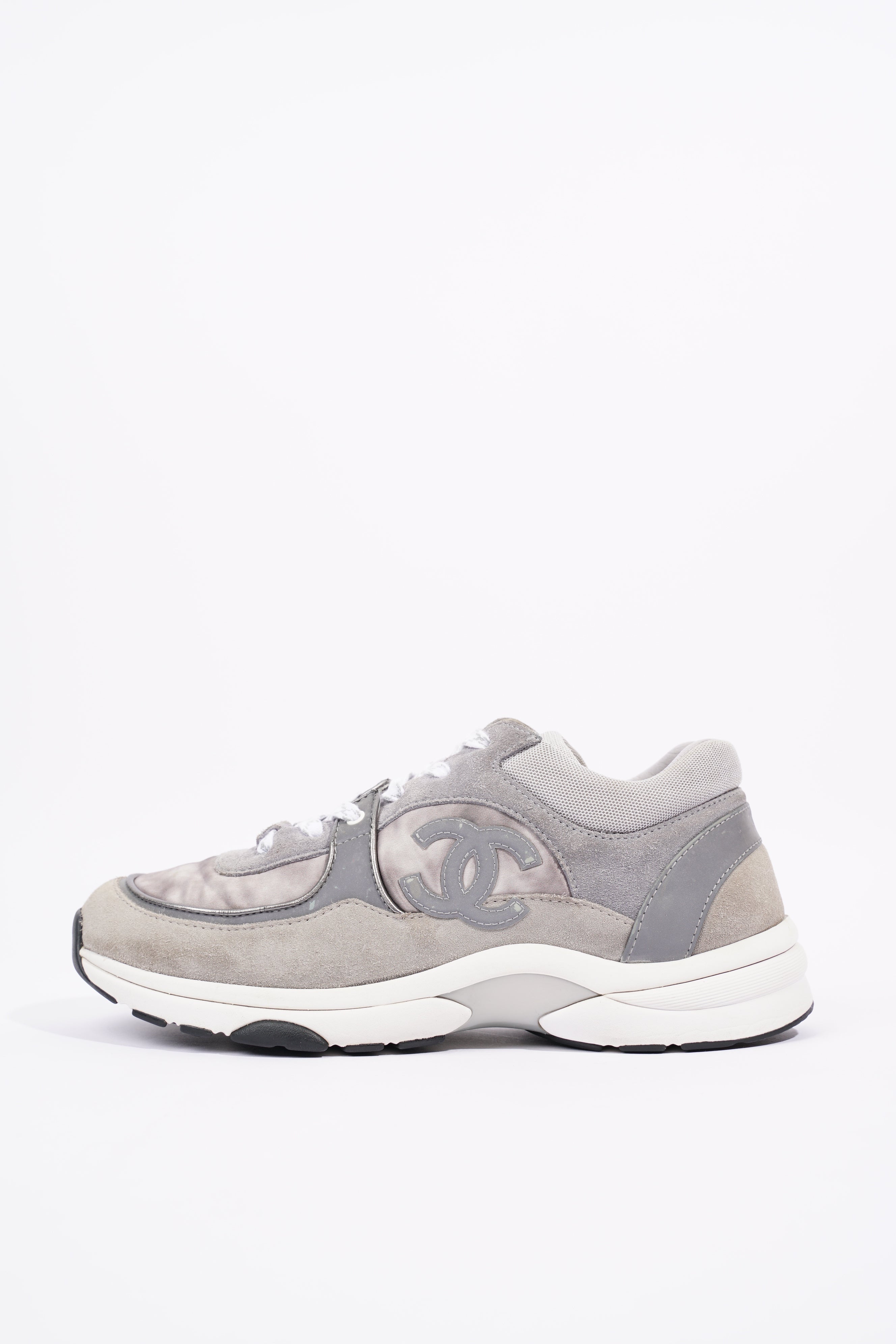 Chanel Mens CC Logo Runner Grey EU 41 / UK 7