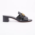 Christian Dior Womens 30 Montaigne Sandal Black / Gold EU 39 / UK 6