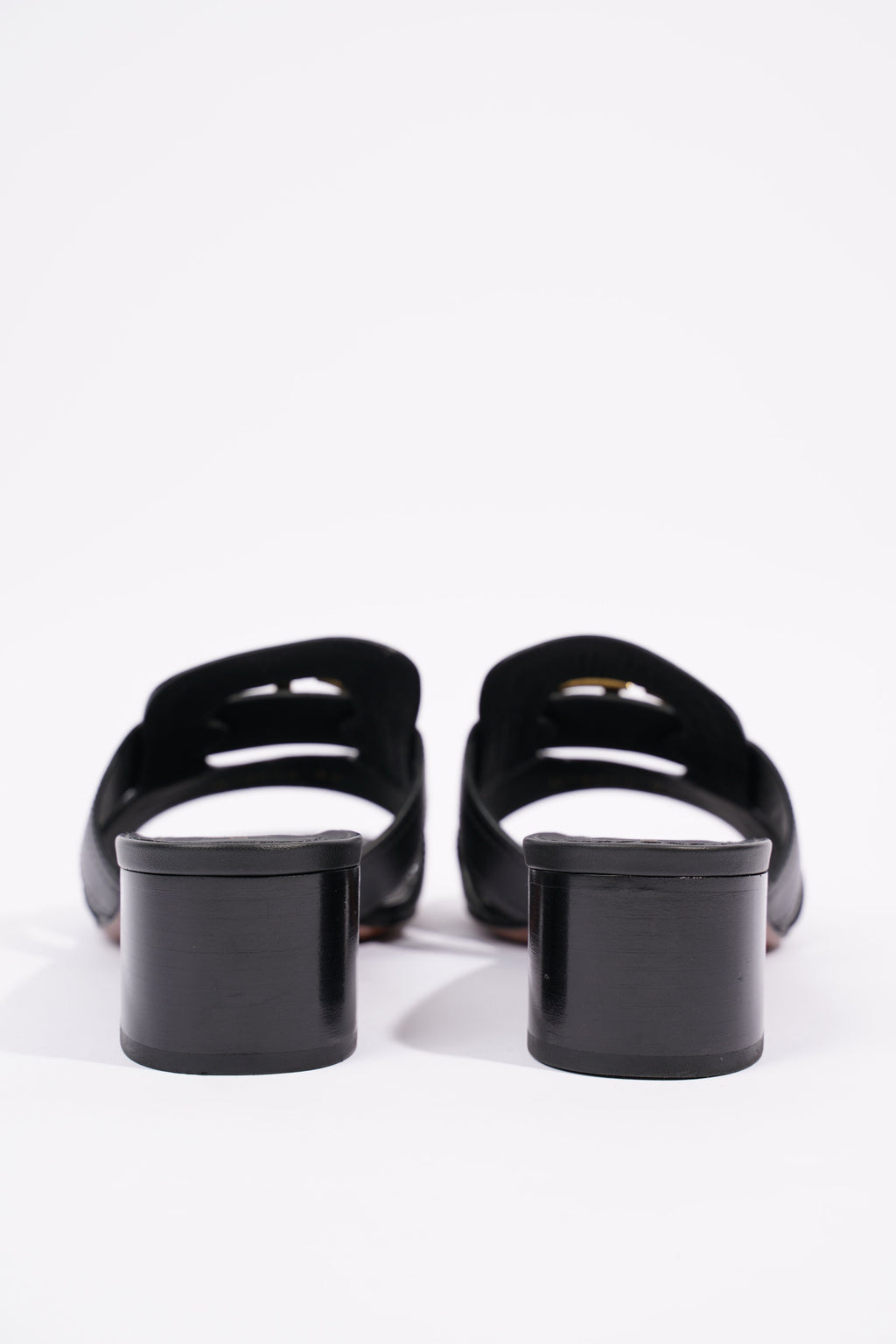 Christian Dior Womens 30 Montaigne Sandal Black / Gold EU 39 / UK 6