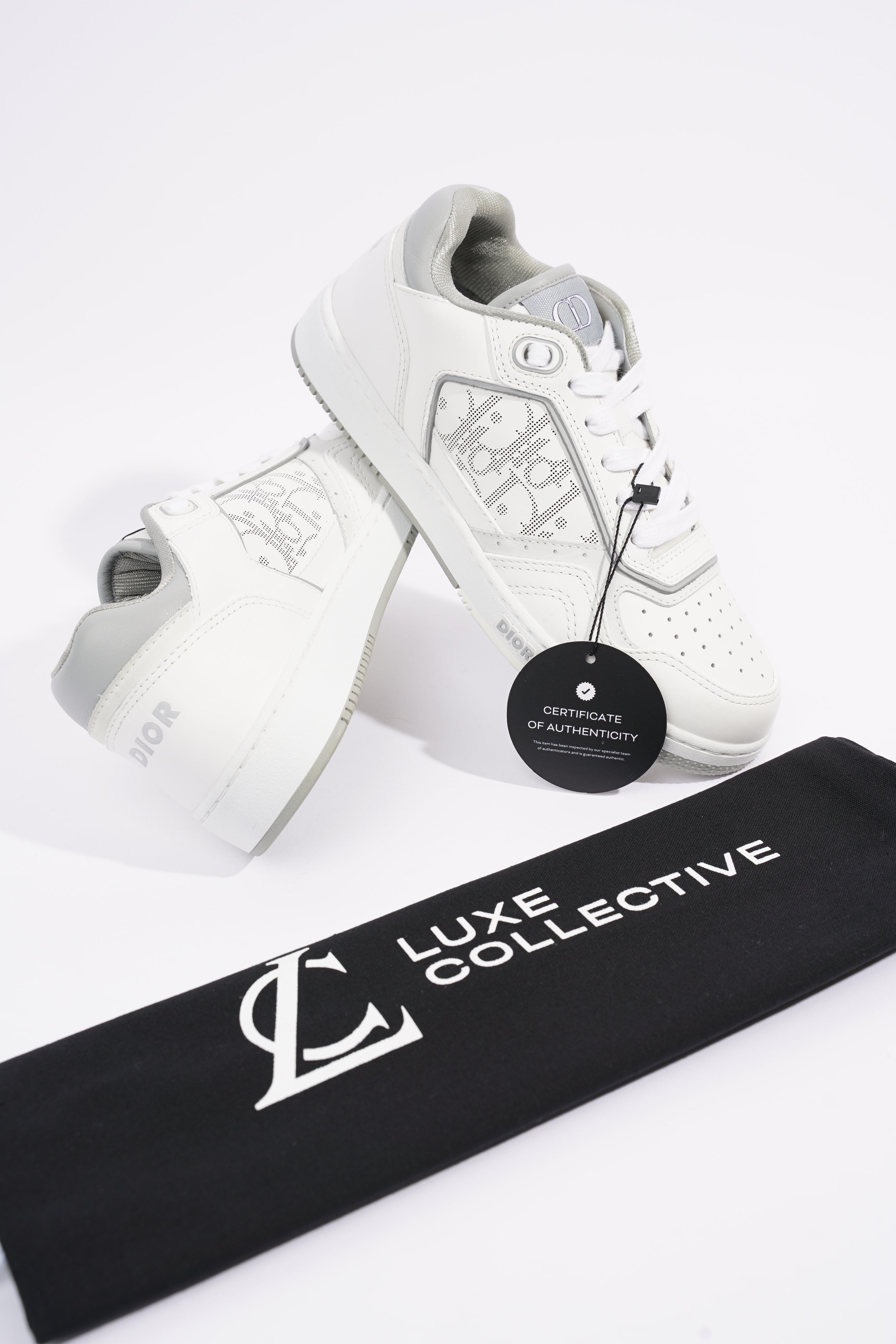 Christian Dior Womens B27 White / Grey EU 37 / UK 4
