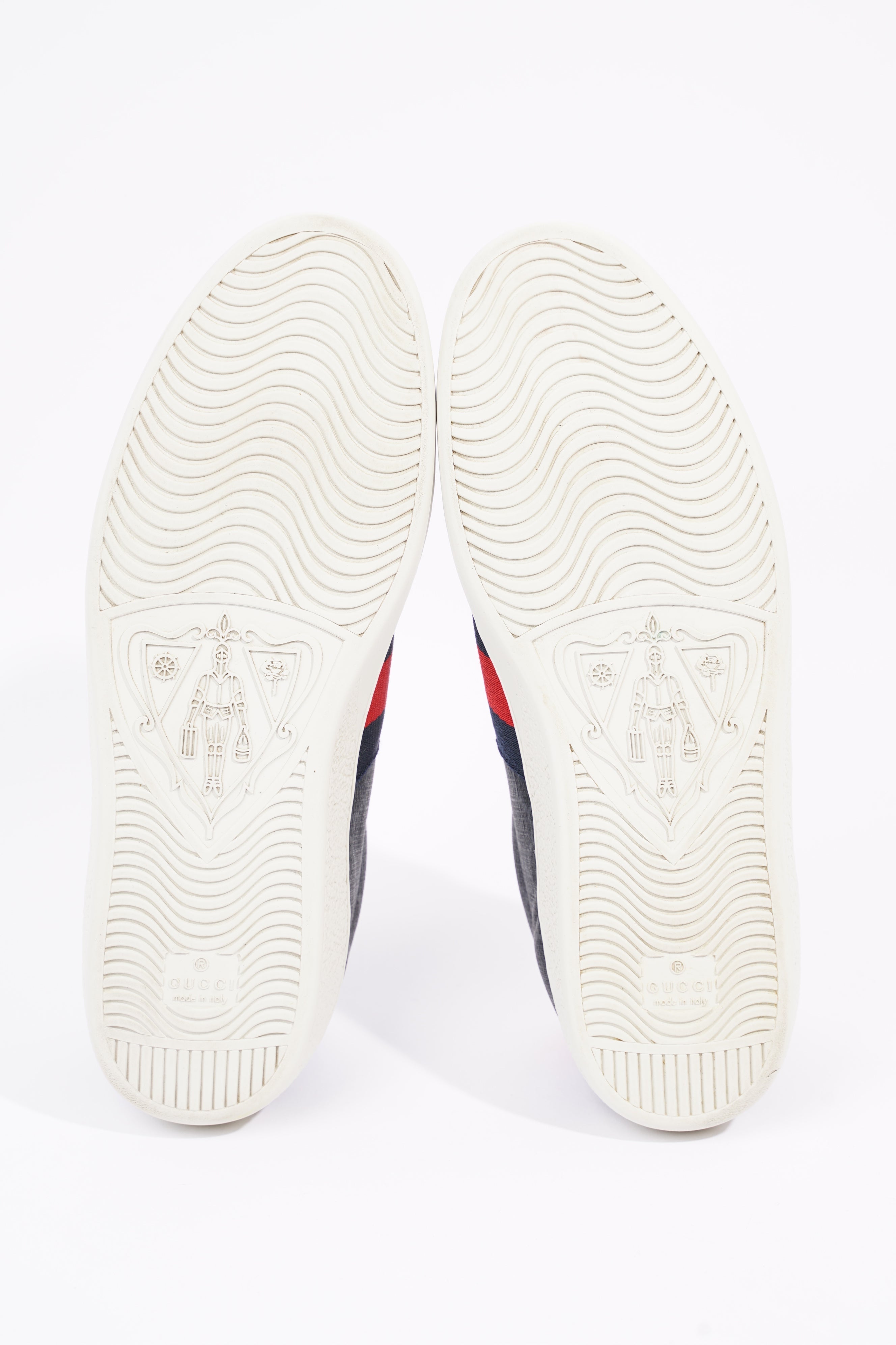 Gucci Mens Ace Black Supreme / Red / Navy EU 42.5 / UK 8.5