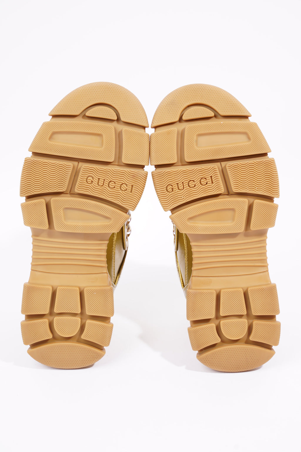 Gucci Womens Flashtrek Gold / White EU 37.5 / UK 4.5