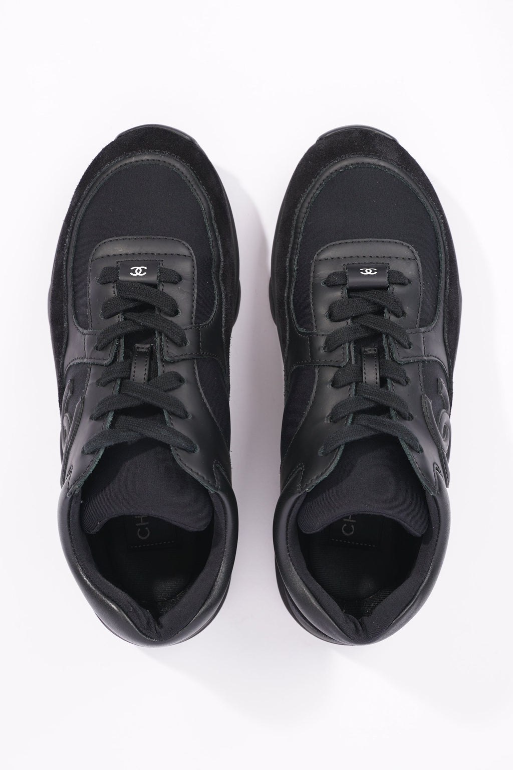 Chanel Womens CC Logo Runner Black EU 37 / UK 4