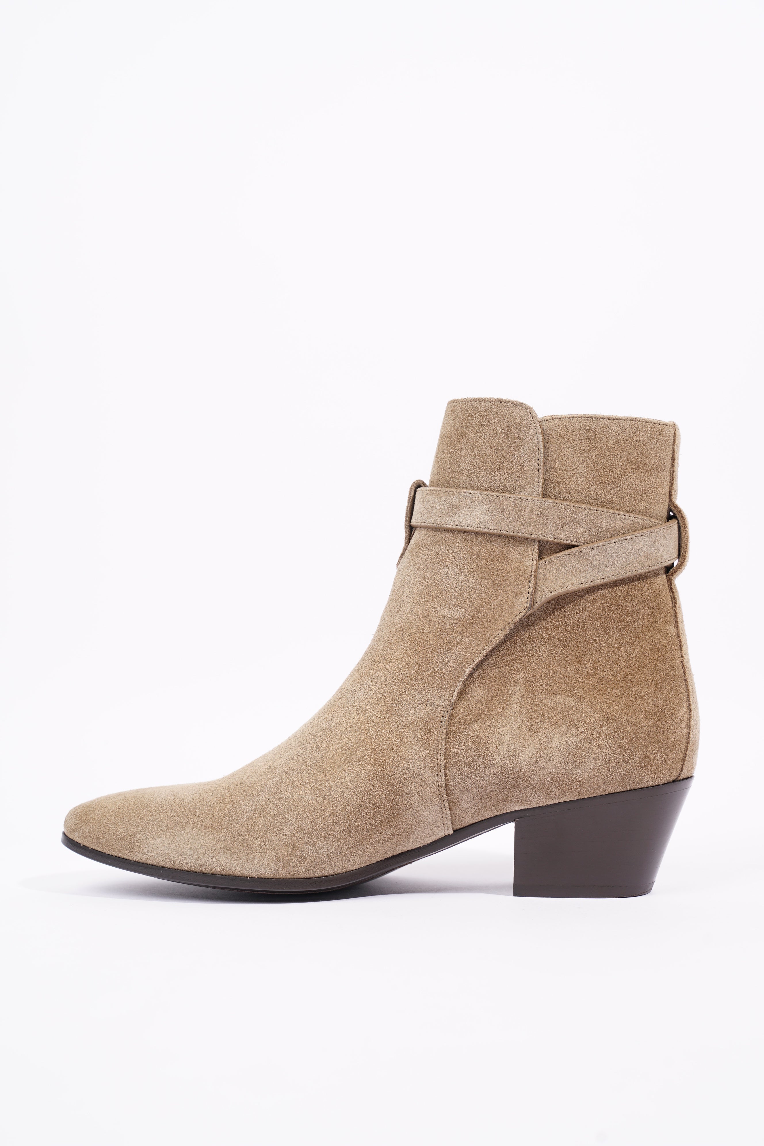 Saint Laurent Womens West 45 Boot Beige EU 37 / UK 4