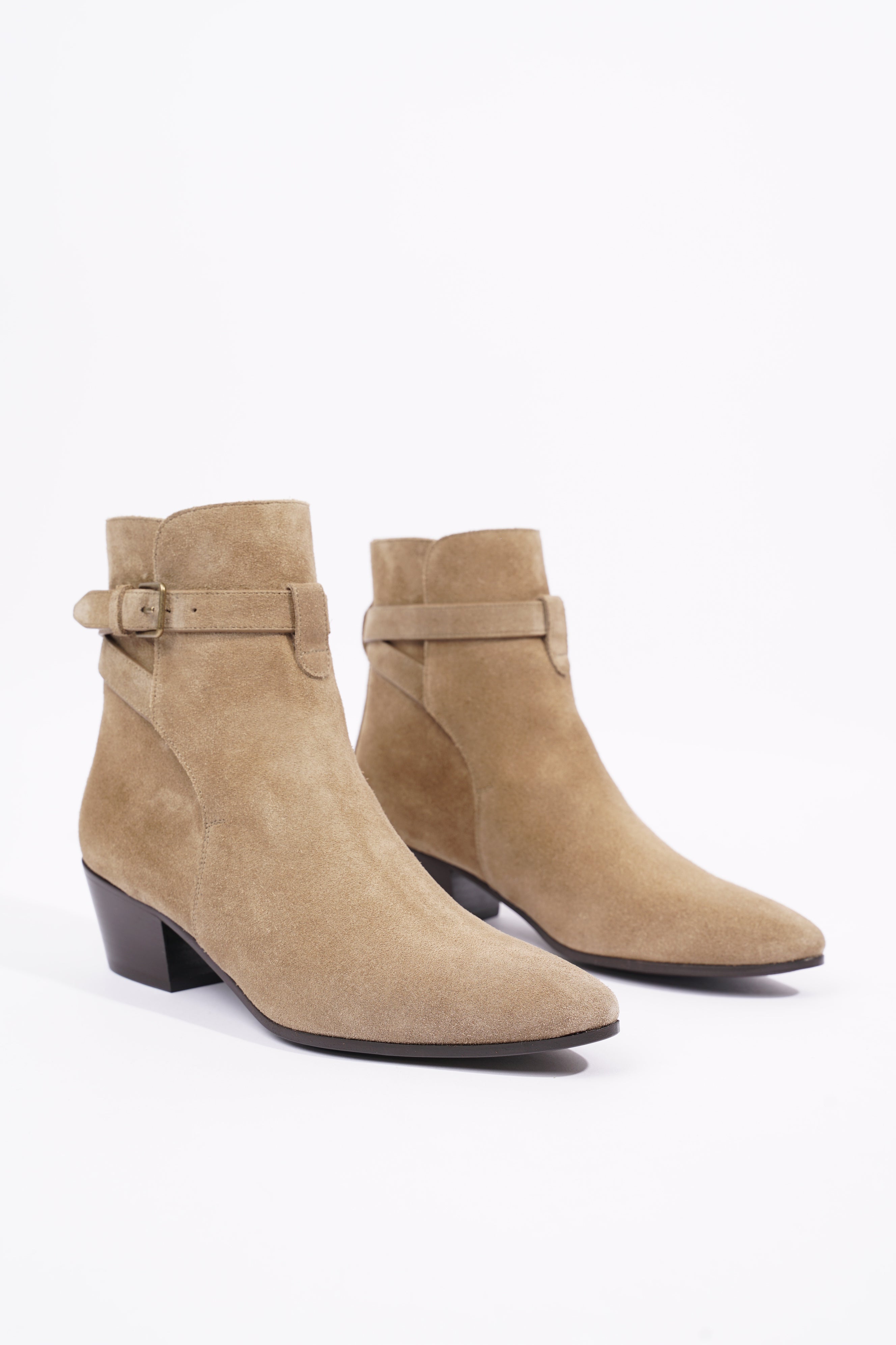 Saint Laurent Womens West 45 Boot Beige EU 37 / UK 4