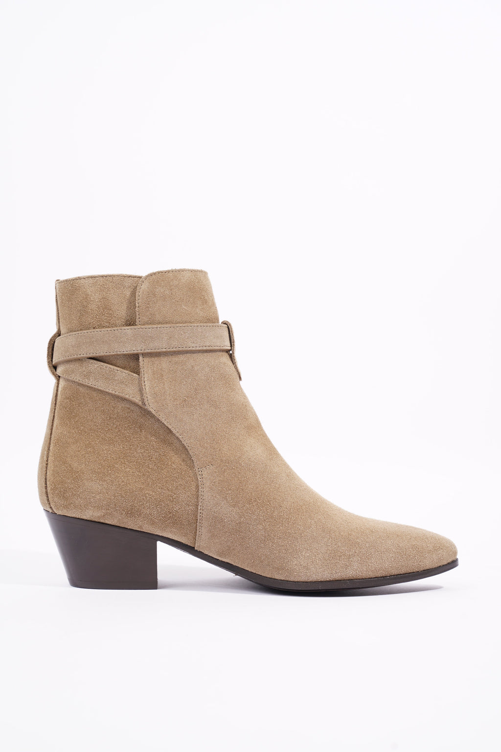 Saint Laurent Womens West 45 Boot Beige EU 37 / UK 4