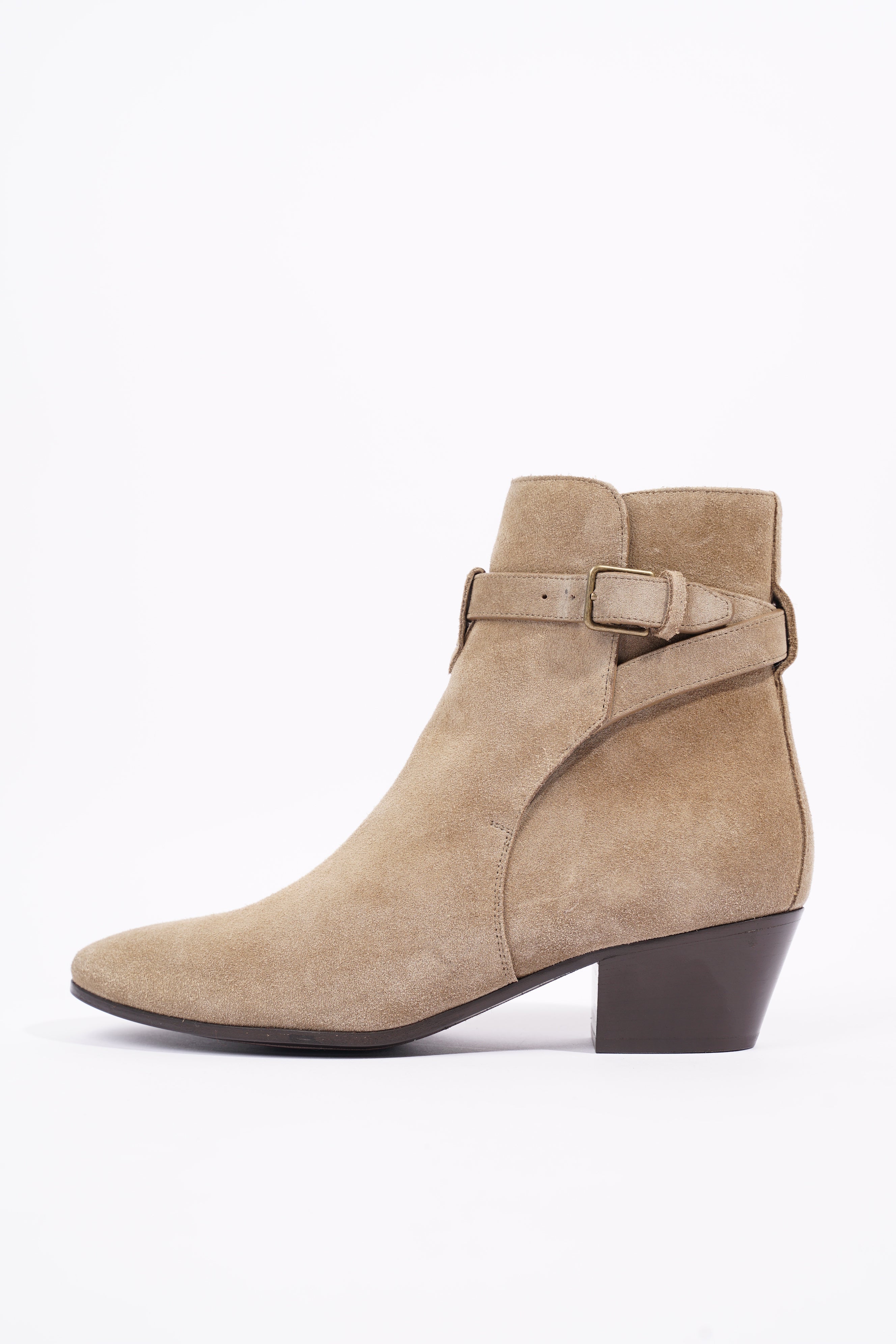 Saint Laurent Womens West 45 Boot Beige EU 37 / UK 4