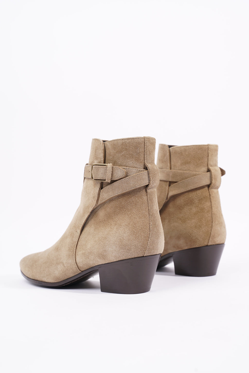 Saint Laurent Womens West 45 Boot Beige EU 37 / UK 4