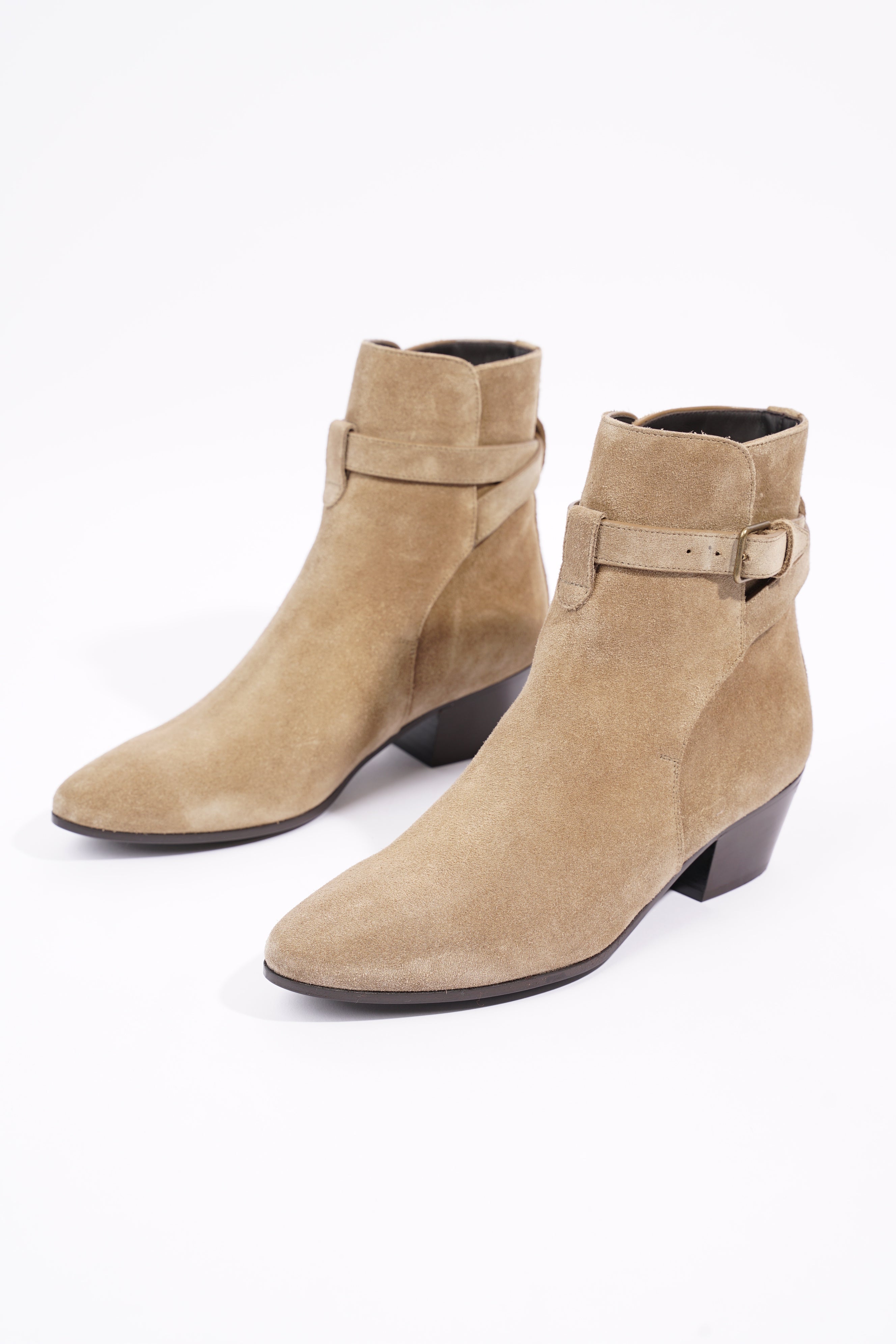 Saint Laurent Womens West 45 Boot Beige EU 37 / UK 4