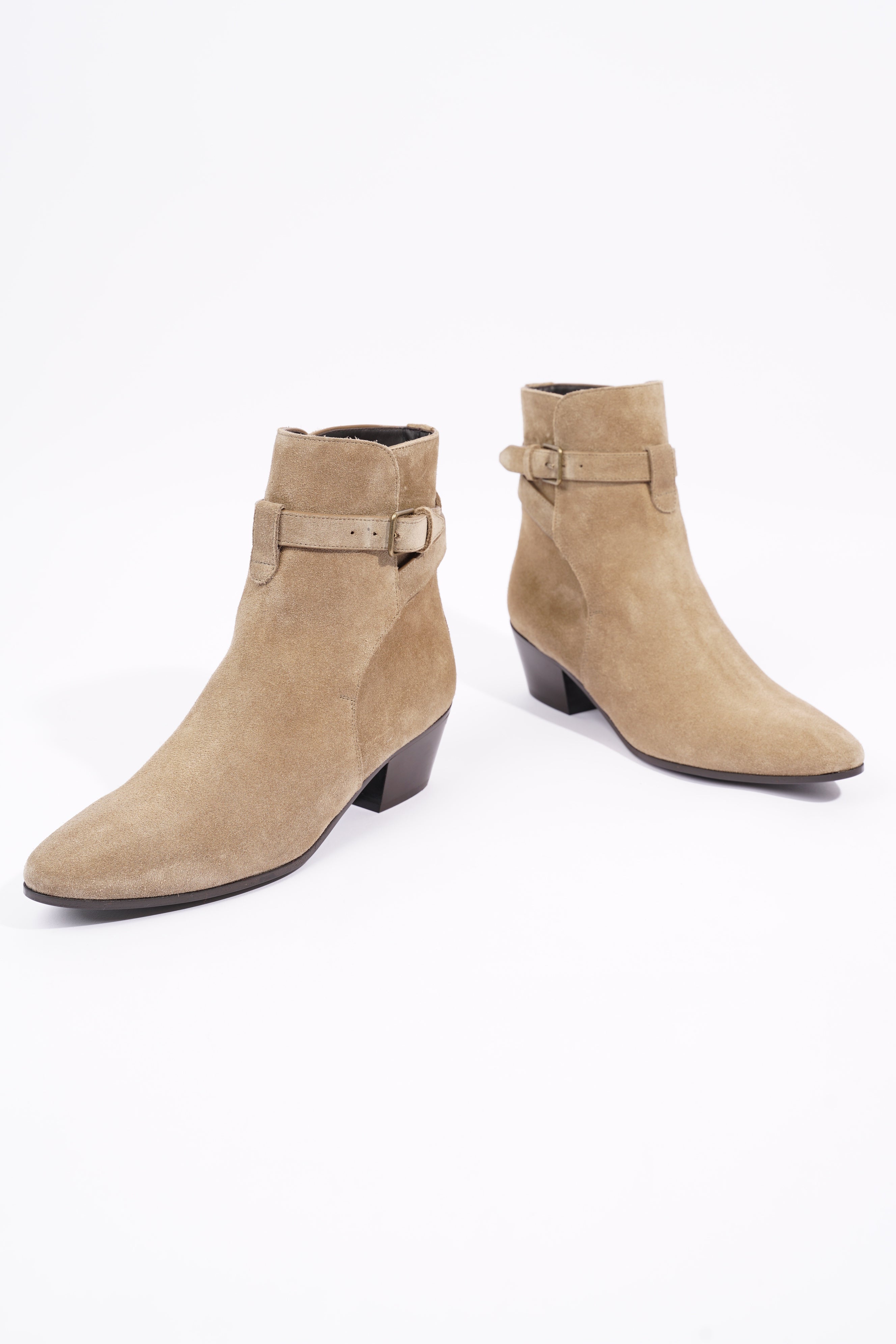 Saint Laurent Womens West 45 Boot Beige EU 37 / UK 4