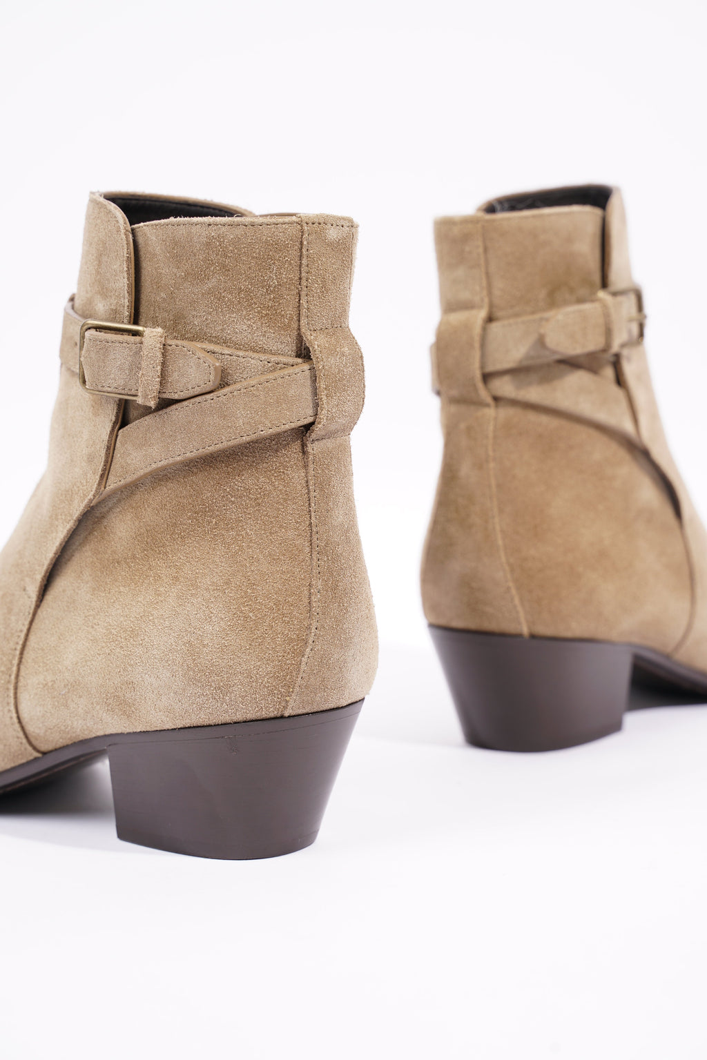 Saint Laurent Womens West 45 Boot Beige EU 37 / UK 4