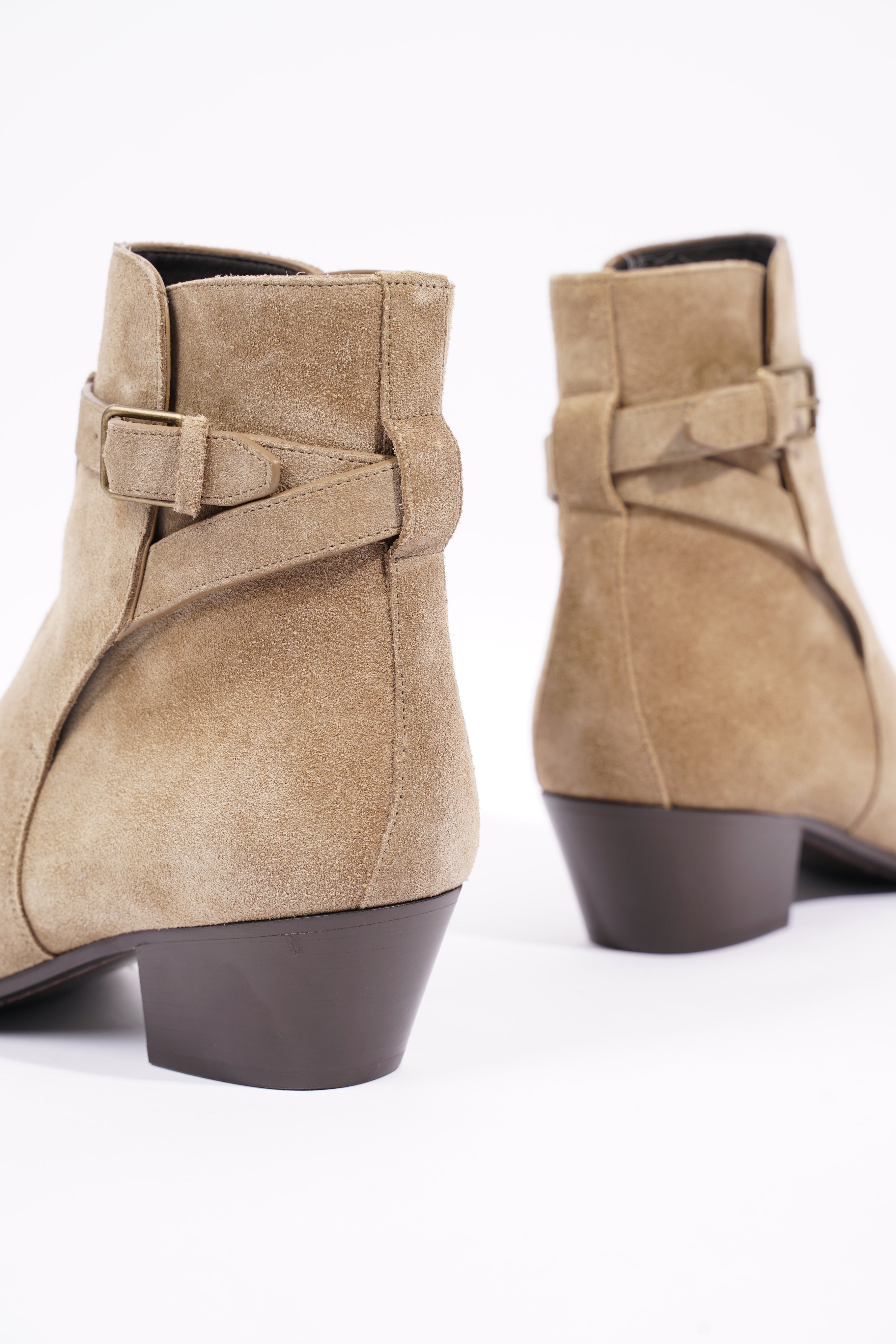 Saint Laurent Womens West 45 Boot Beige EU 37 / UK 4