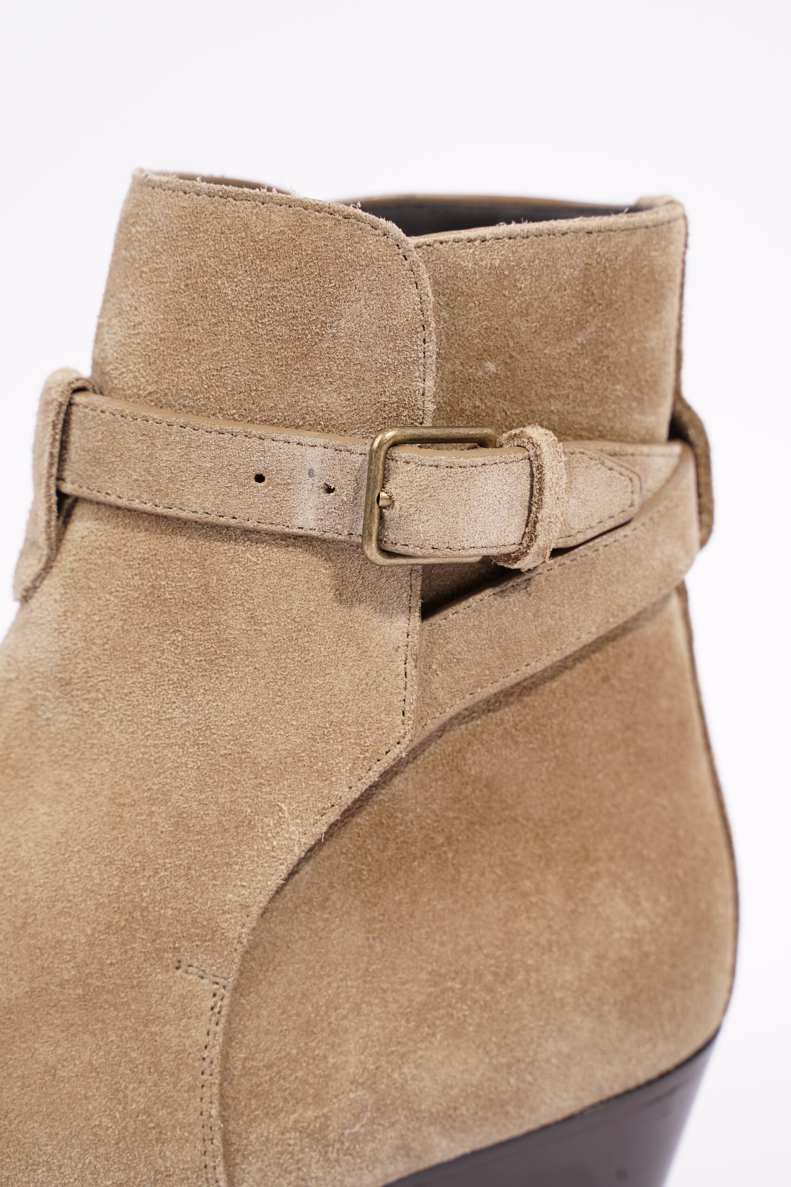 Saint Laurent Womens West 45 Boot Beige EU 37 / UK 4