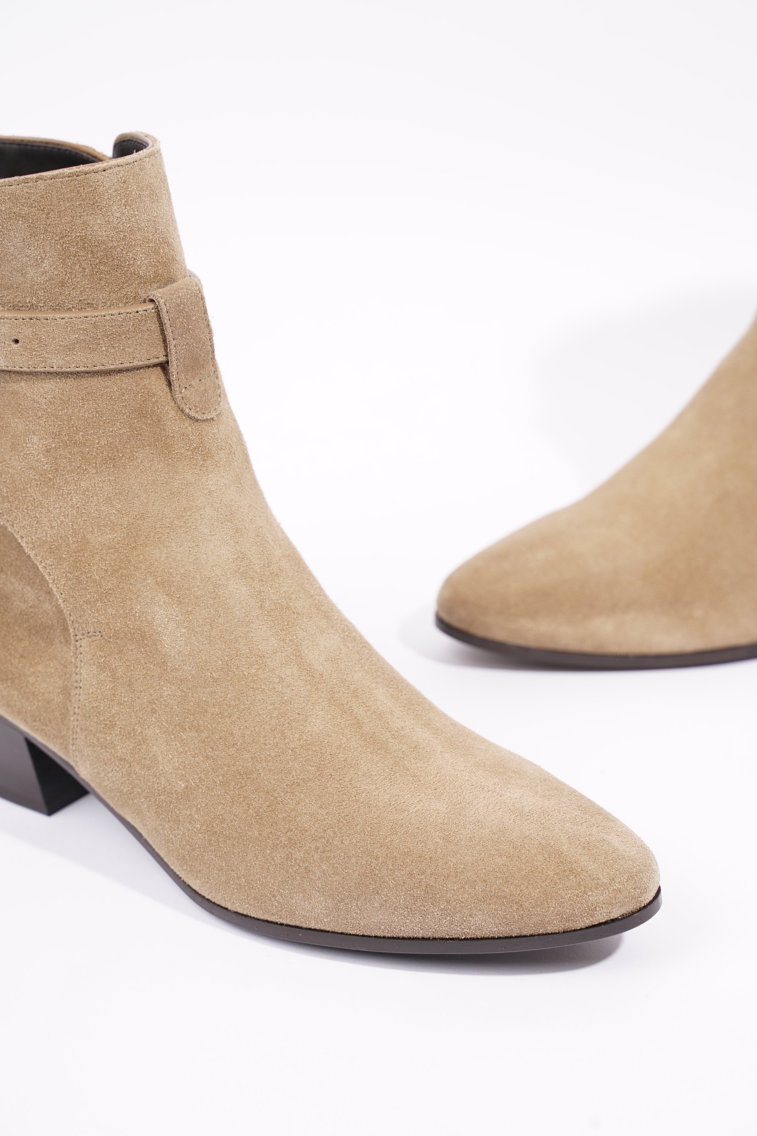 Saint Laurent Womens West 45 Boot Beige EU 37 / UK 4