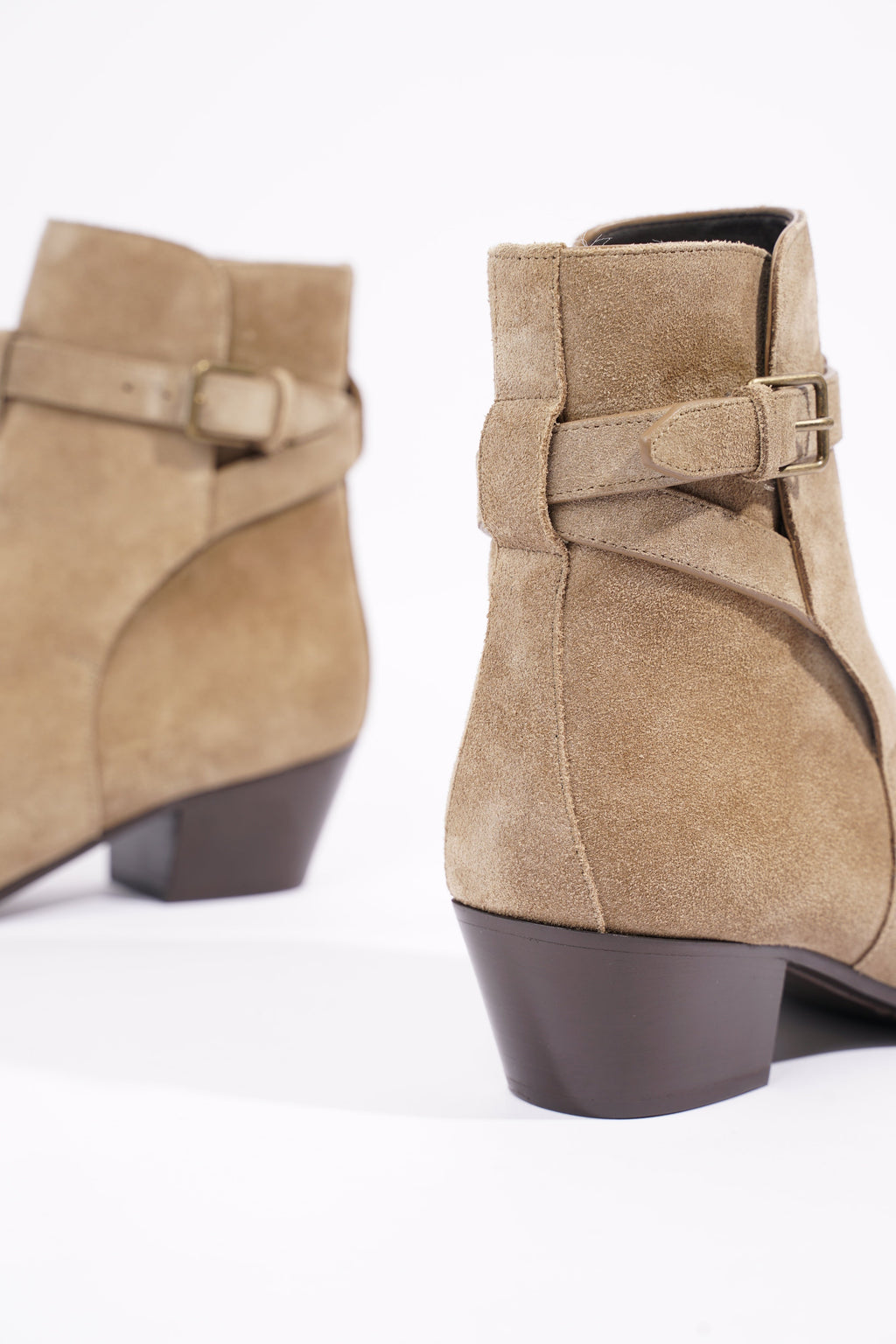 Saint Laurent Womens West 45 Boot Beige EU 37 / UK 4