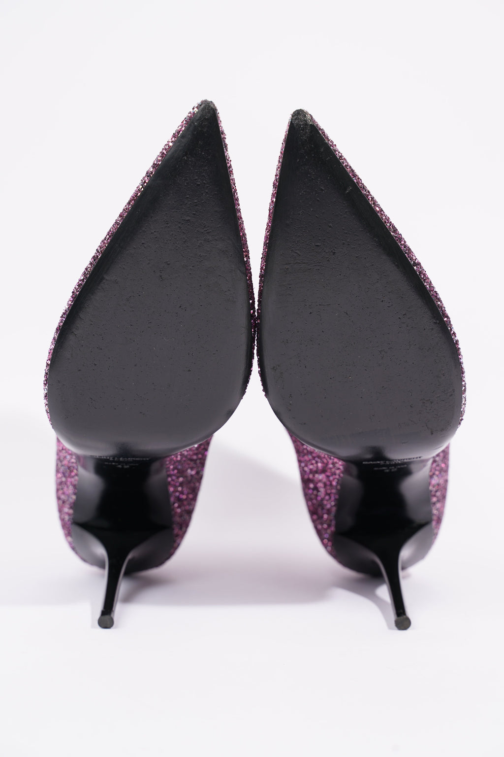 Saint Laurent Womens Pierre 95 Bootie Purple Glitter EU 42 / UK 9