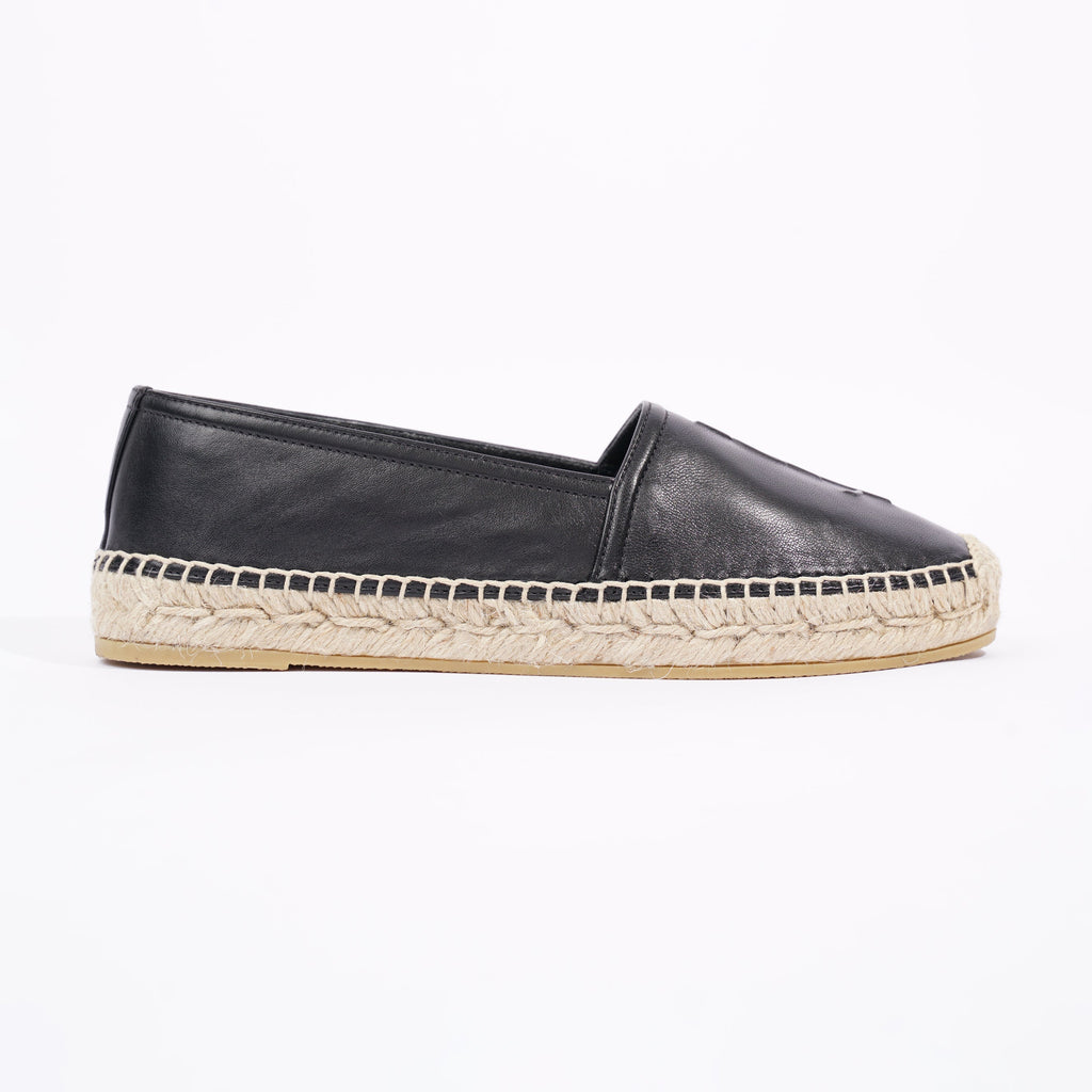 Saint Laurent Womens Espadrilles Black EU 36 / UK 3