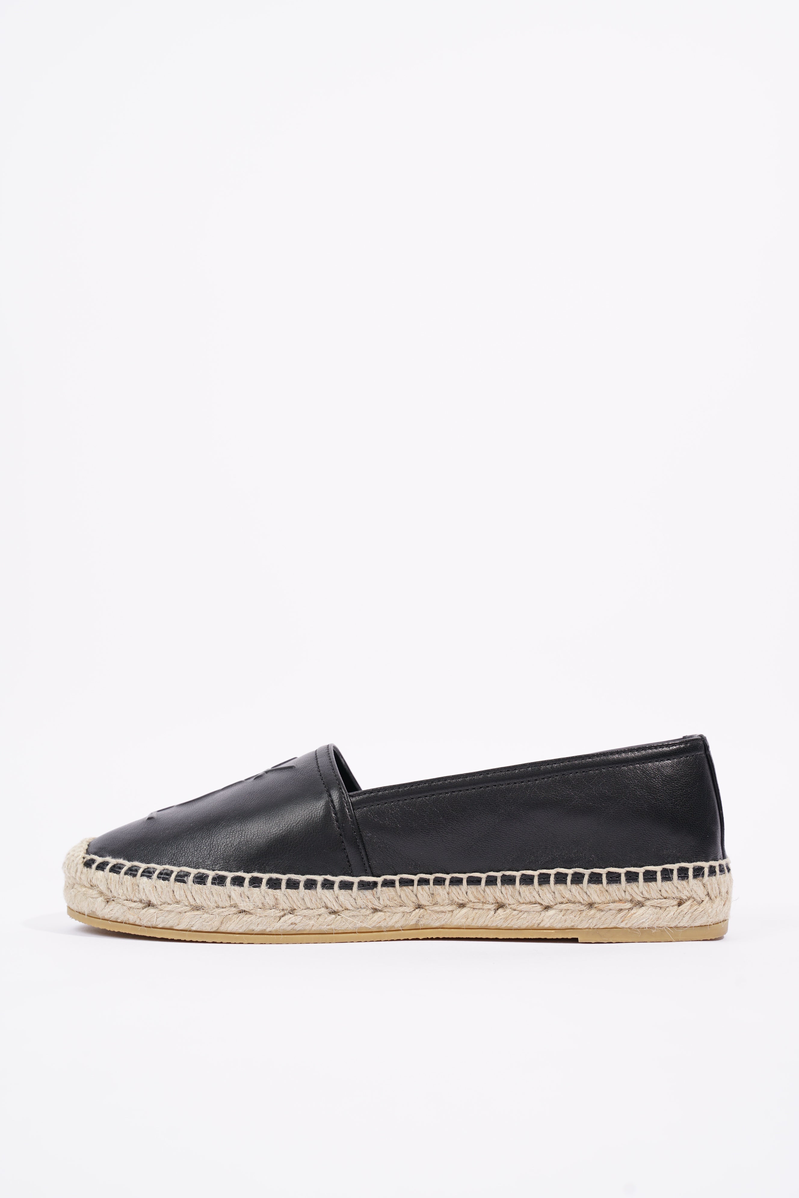 Saint Laurent Womens Espadrilles Black EU 36 / UK 3